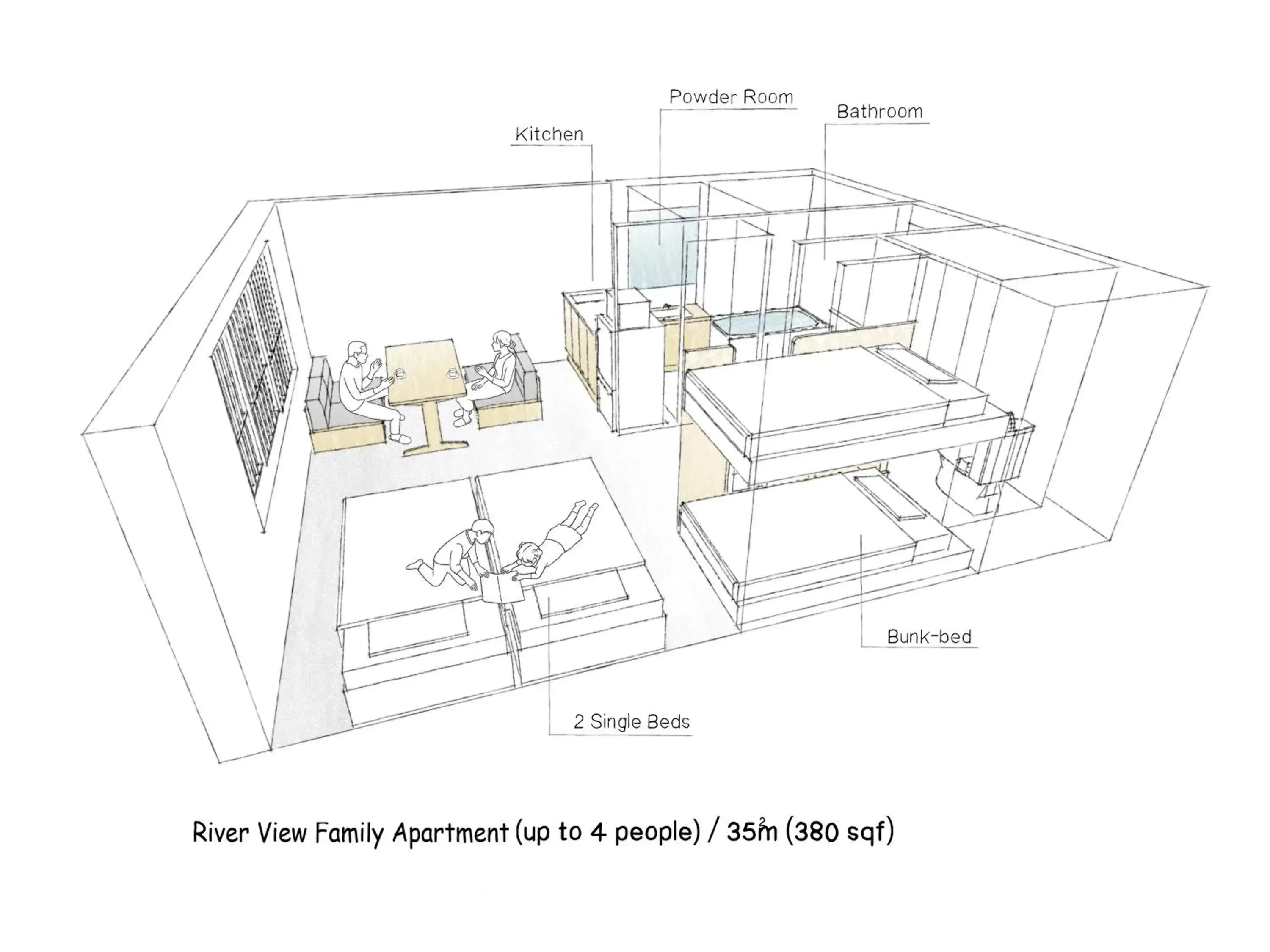 Floor plan in MIMARU Tokyo Asakusa Station Floor plan in MIMARU Tokyo Asakusa Station