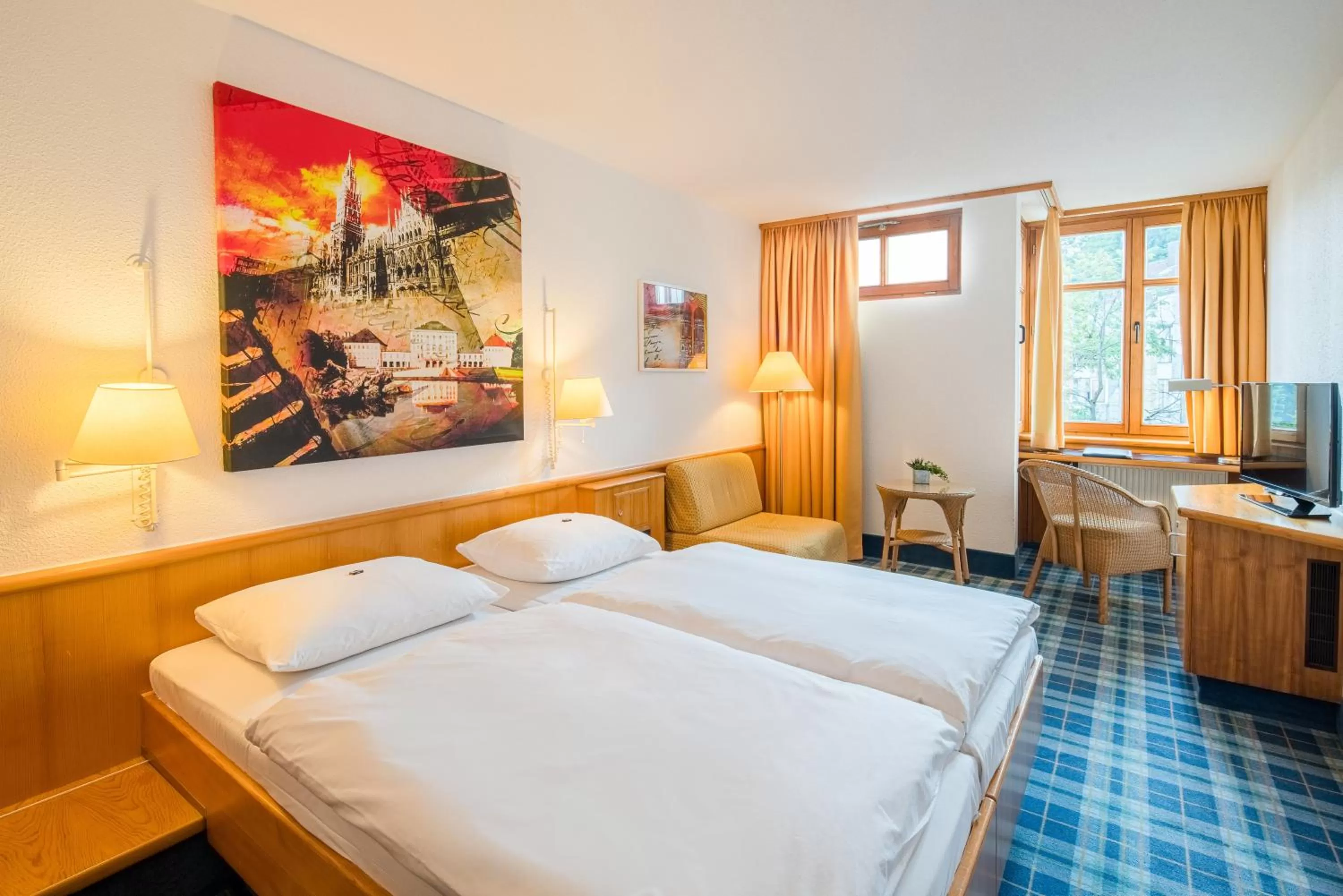 Photo of the whole room, Bed in Hotel Am Nockherberg