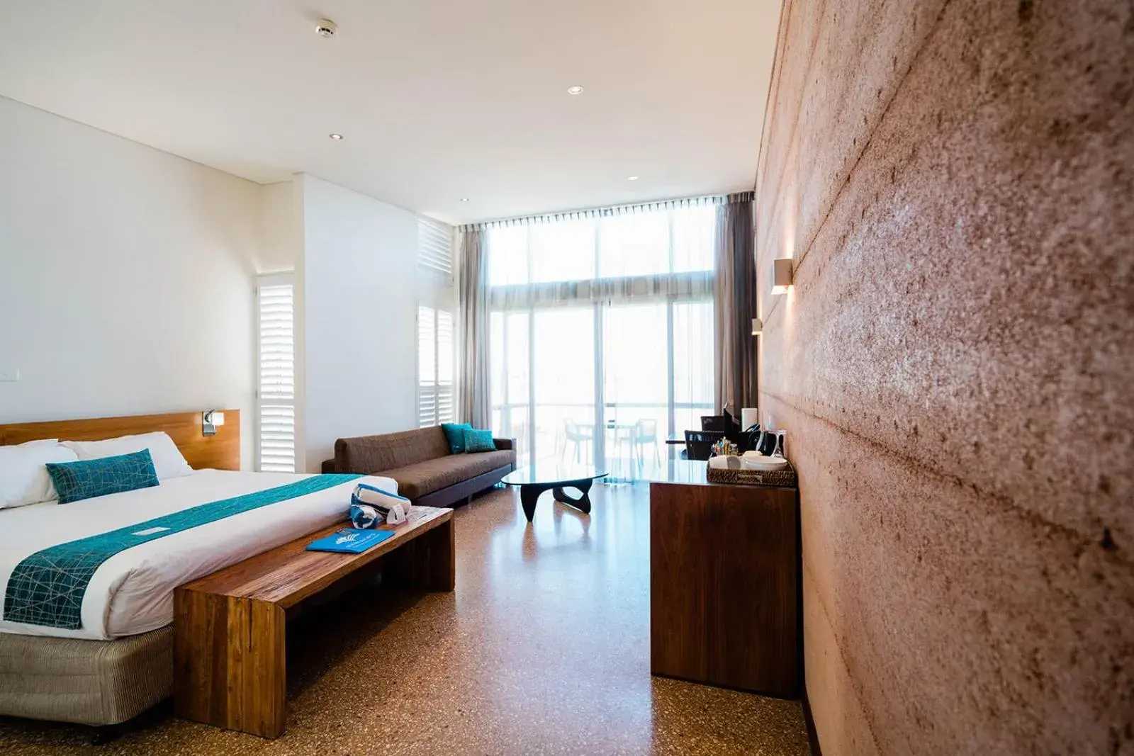 Photo of the whole room, Bed in Mantarays Ningaloo Beach Resort