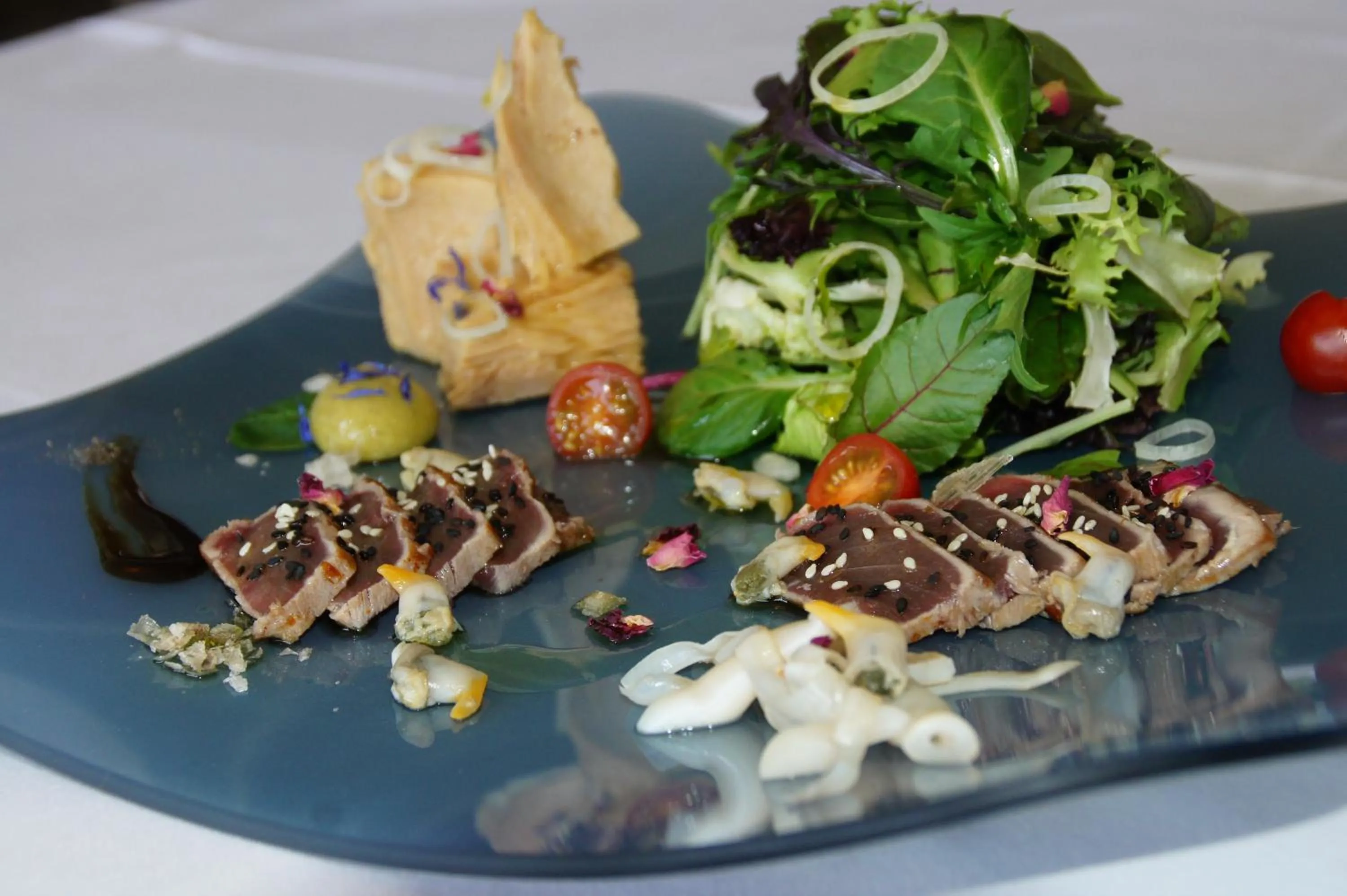 Food close-up in Canyelles Platja