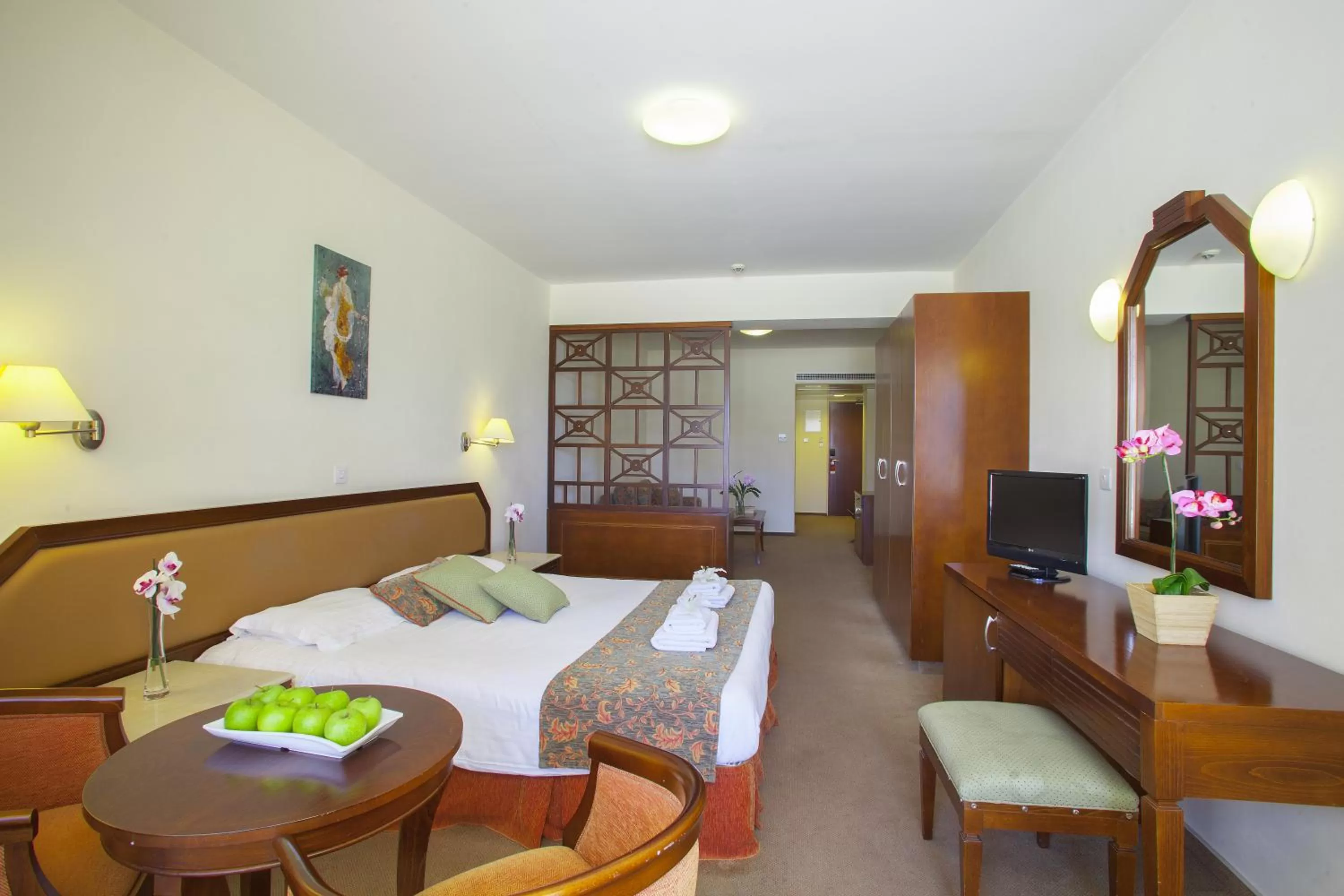 Photo of the whole room, Bed in Aquamare Beach Hotel & Spa