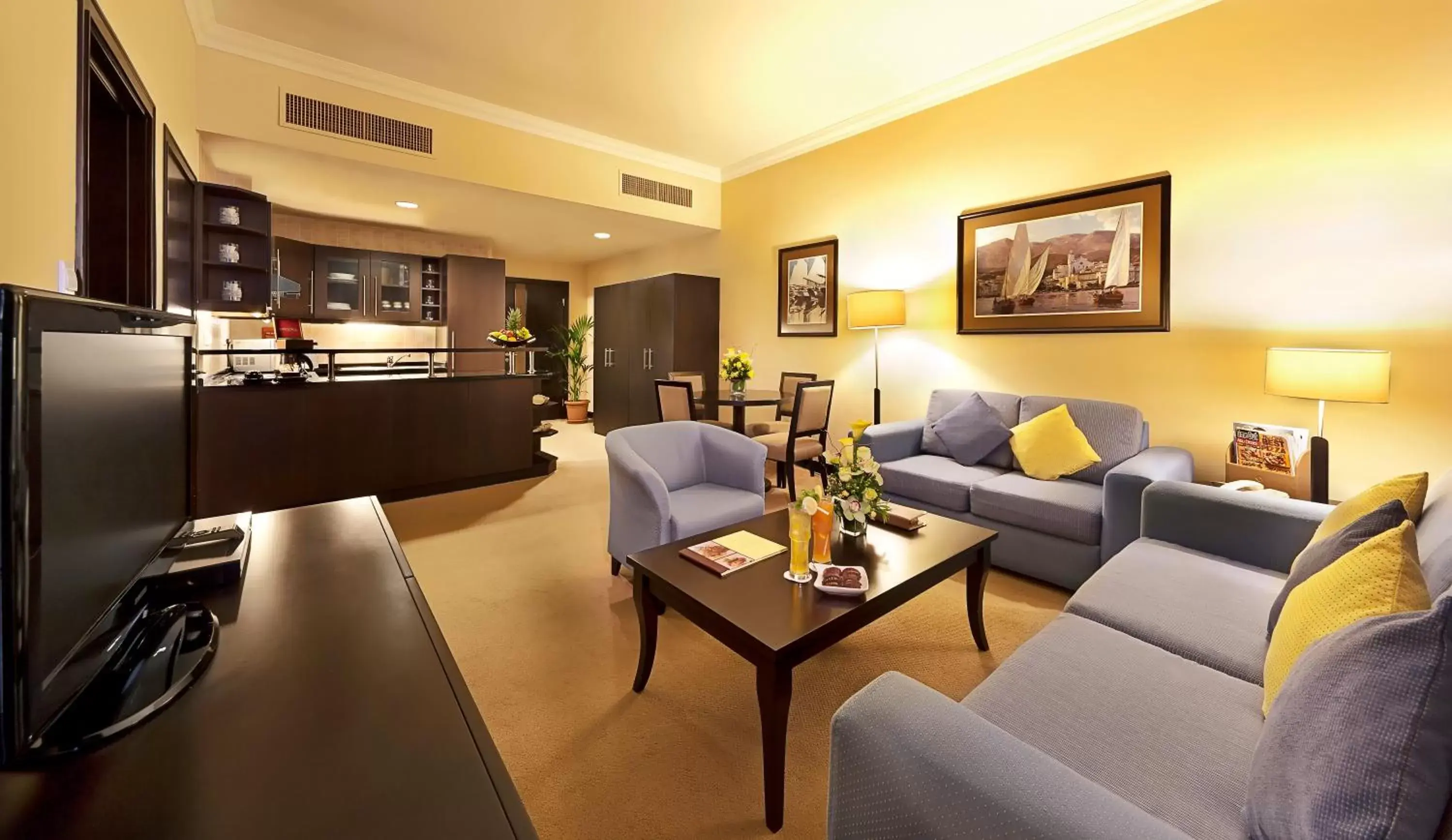 Living room, Seating Area in Al Manzel Hotel Apartments