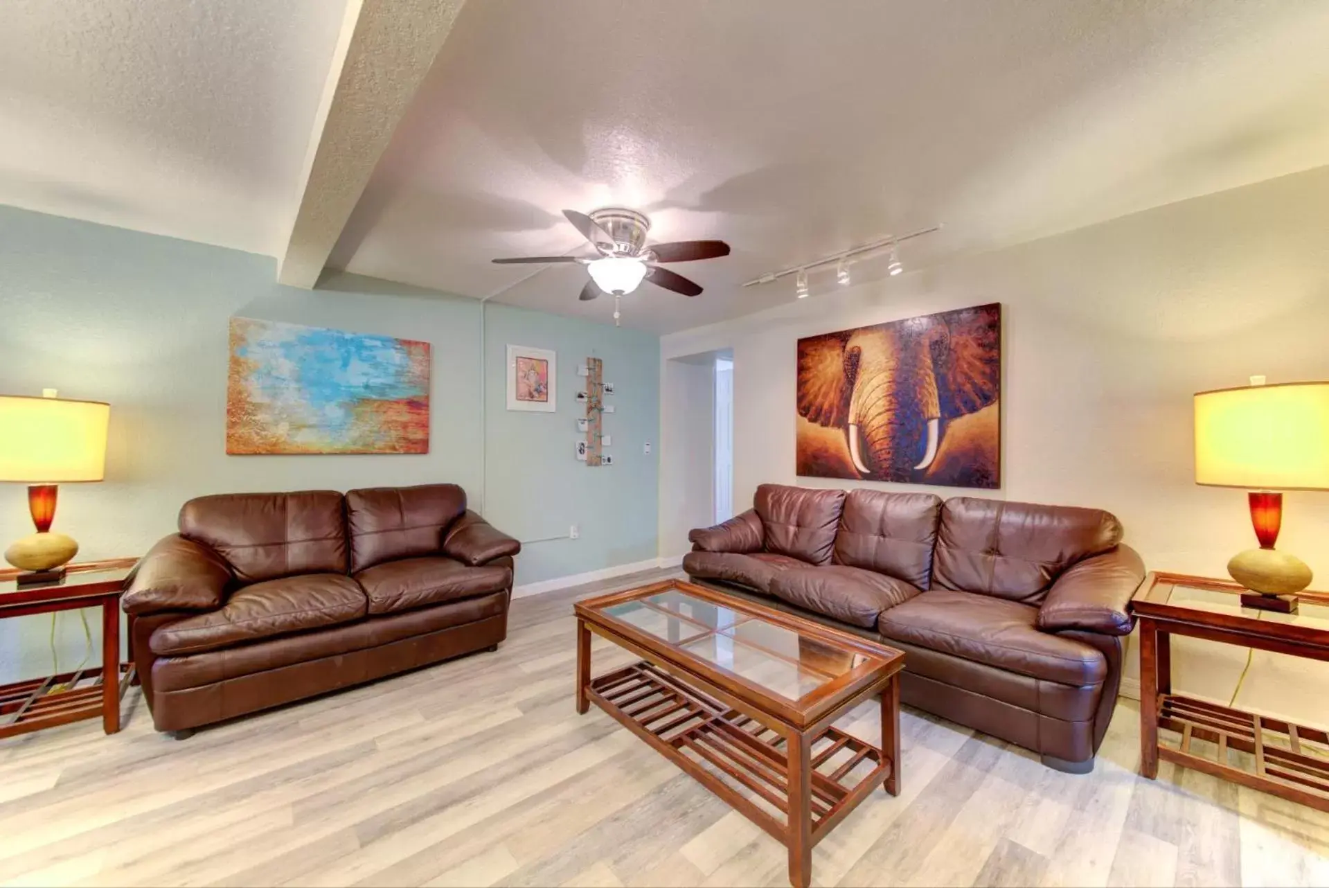 Living room in The Ringling Beach House