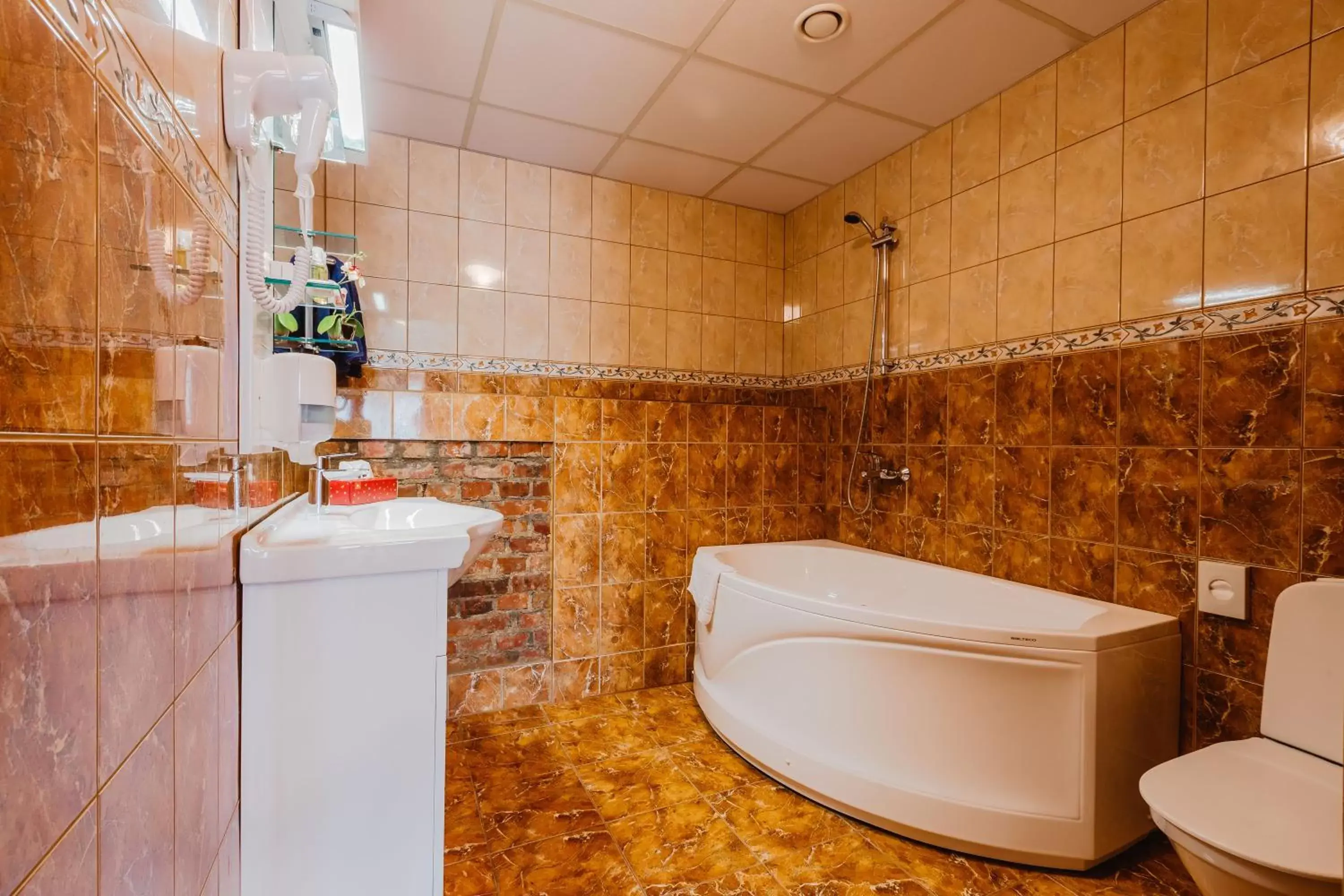 Bathroom in Aleksandri Hotel