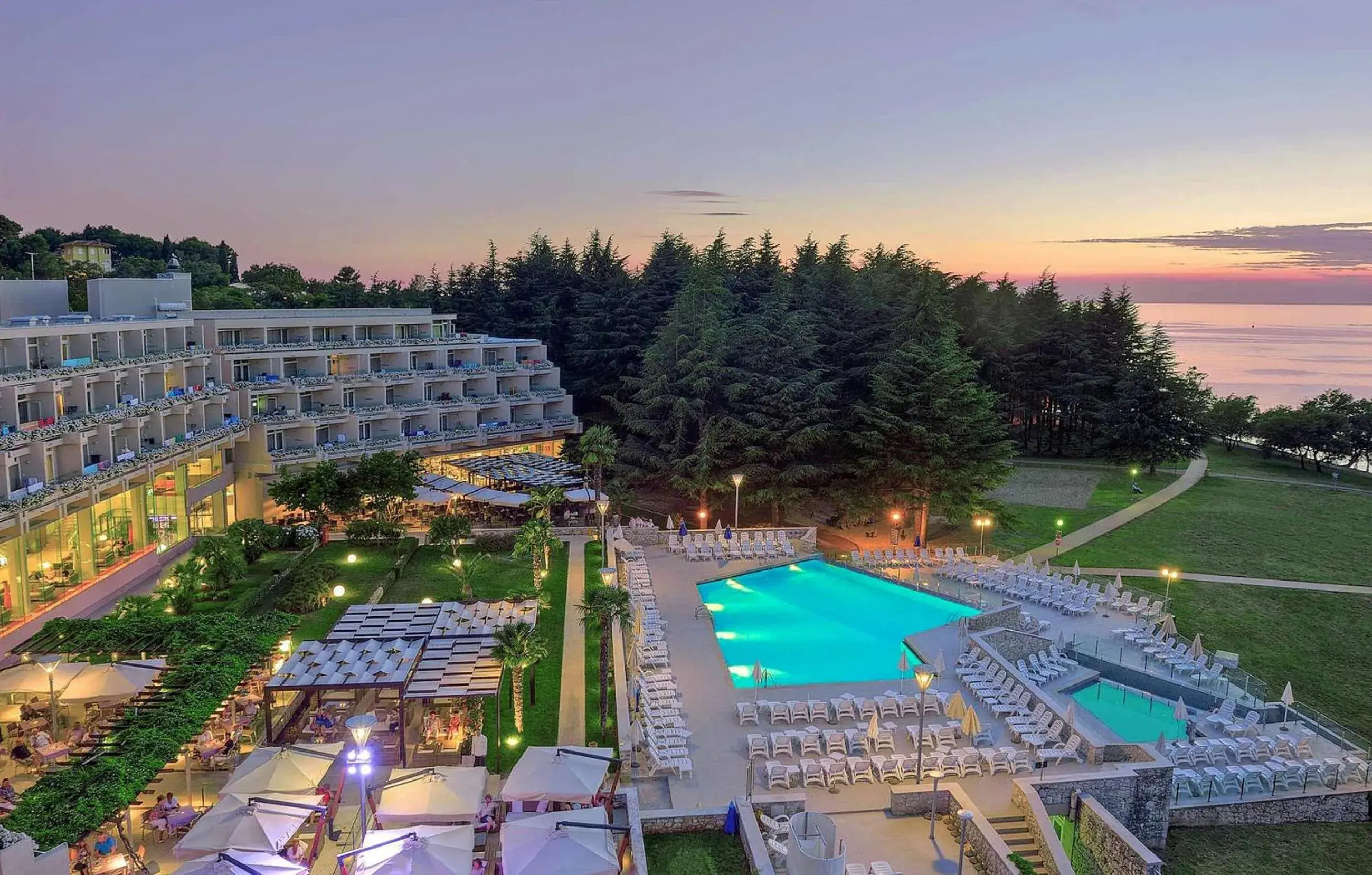 Bird's eye view, Pool View in Hotel Mediteran Plava Laguna