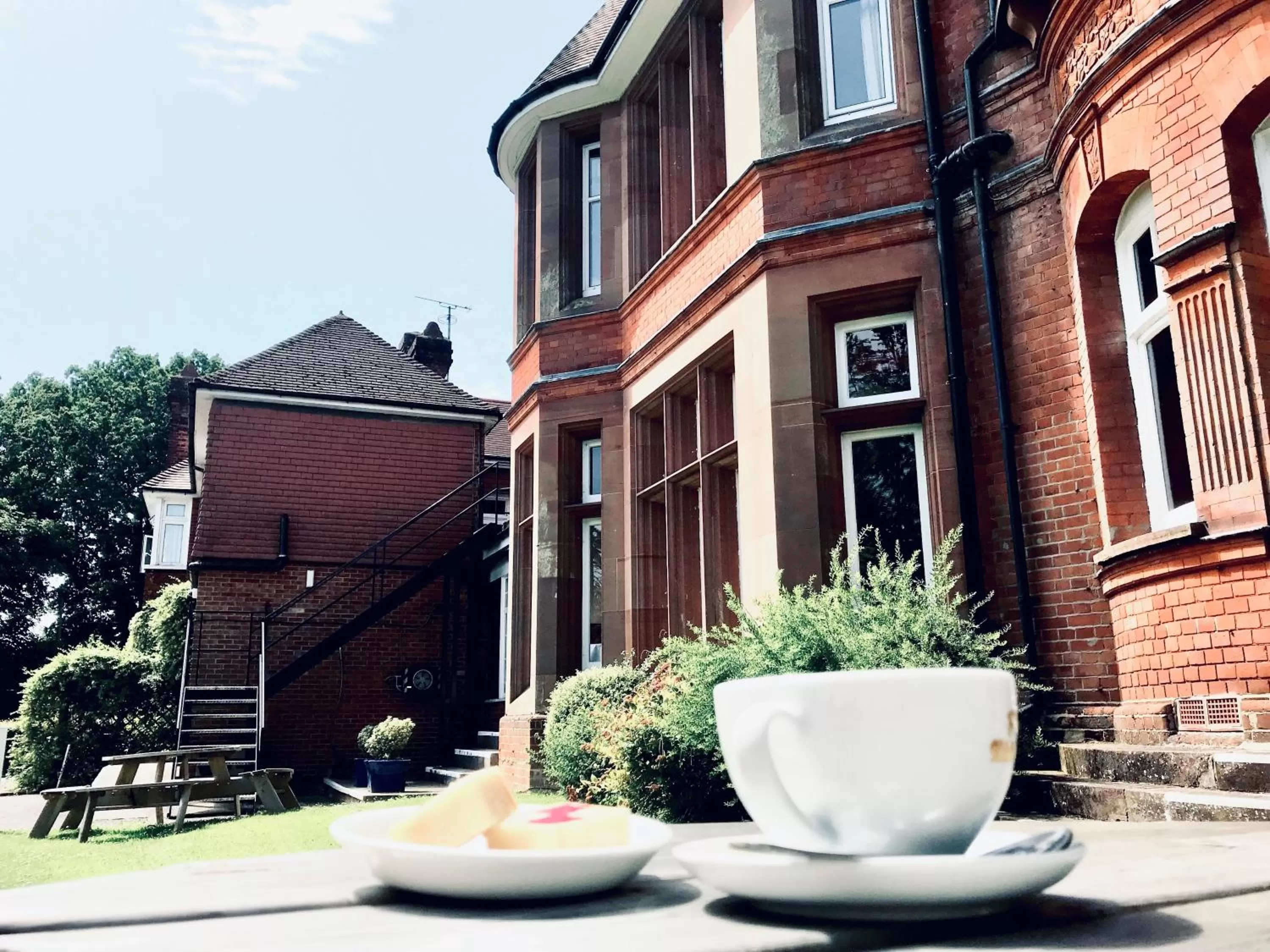 Garden view in The Birch Hotel