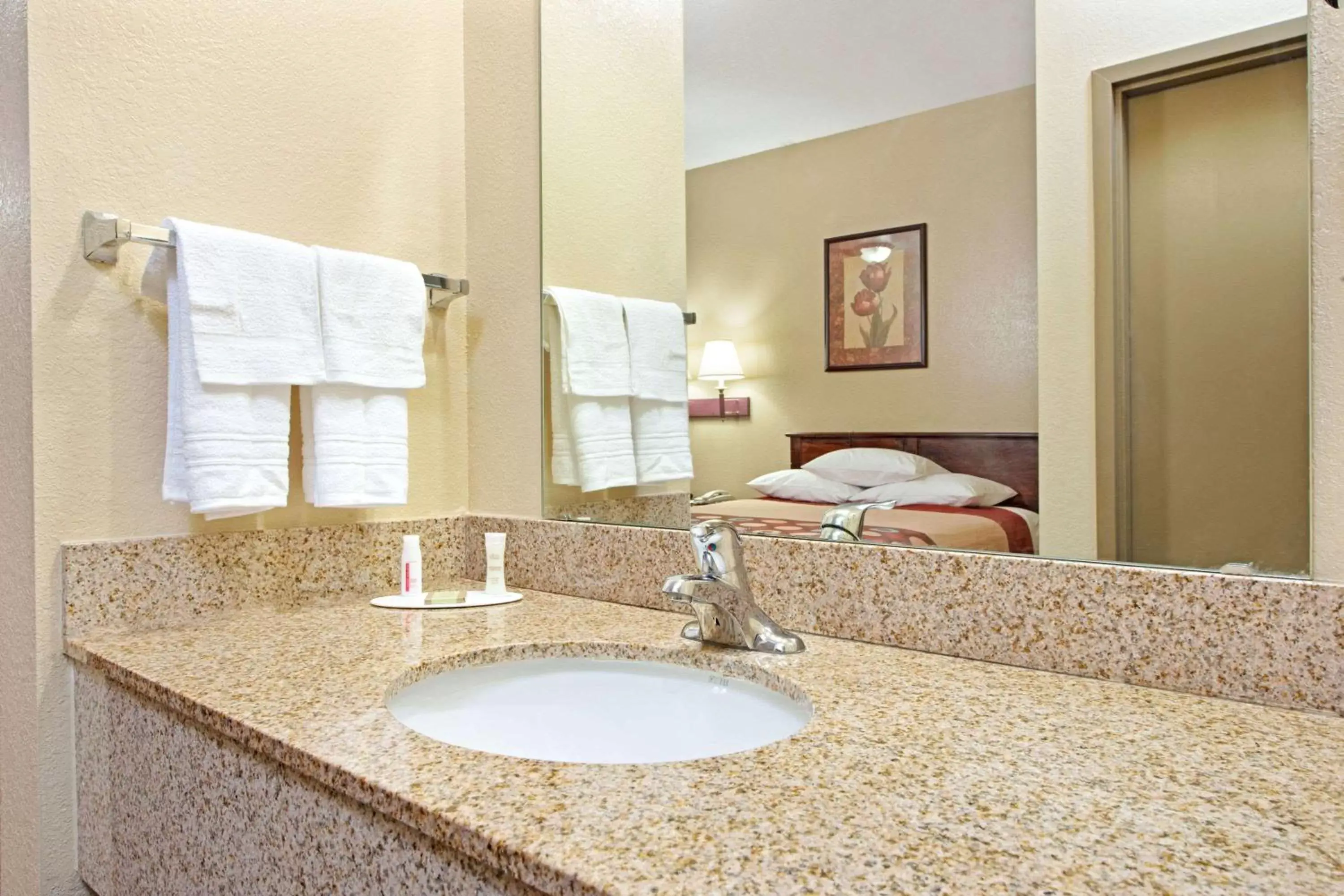 Photo of the whole room, Bathroom in Super 8 by Wyndham St. Louis Airport