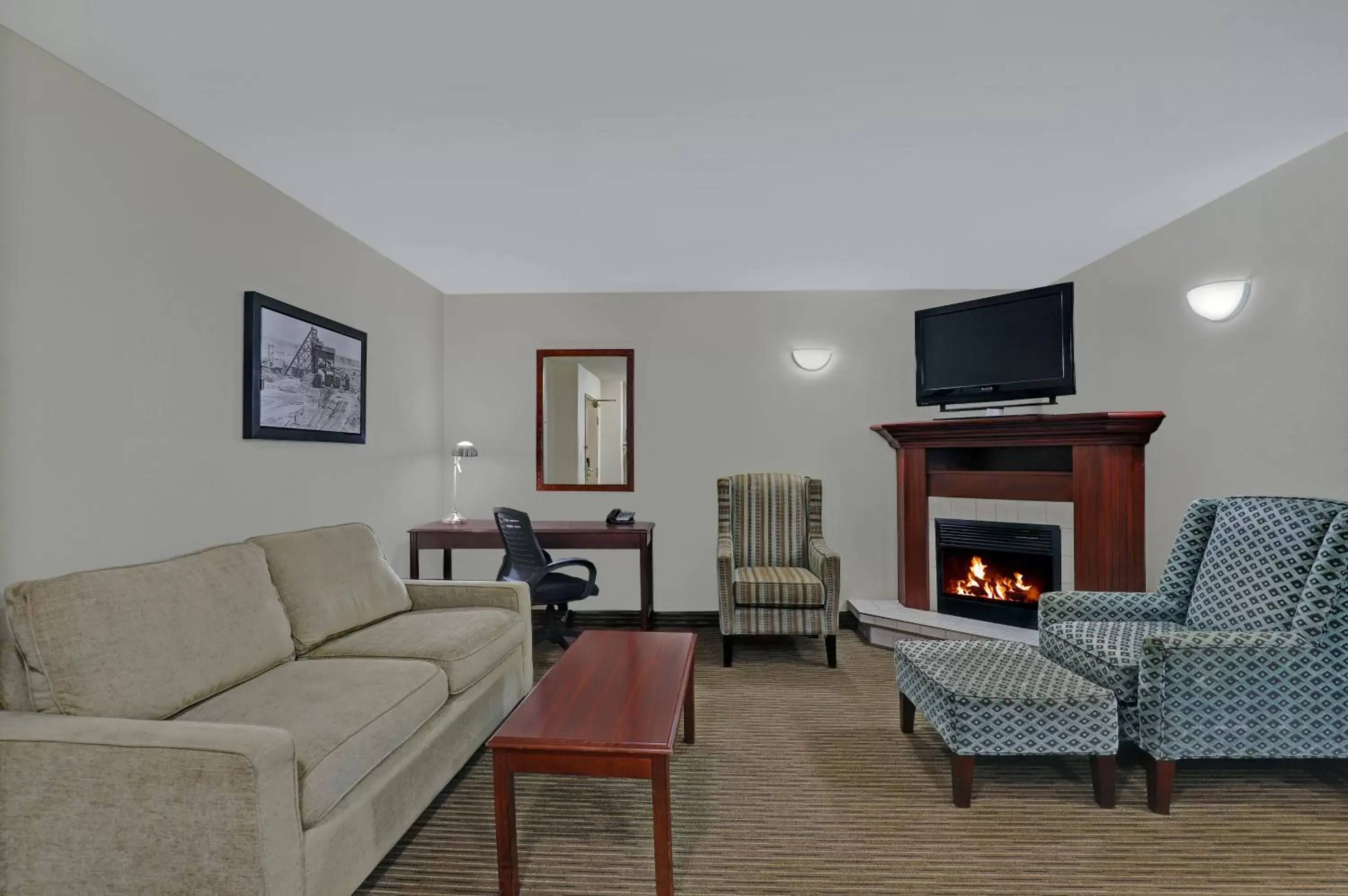 Seating Area in SureStay Plus Hotel by Best Western Drumheller