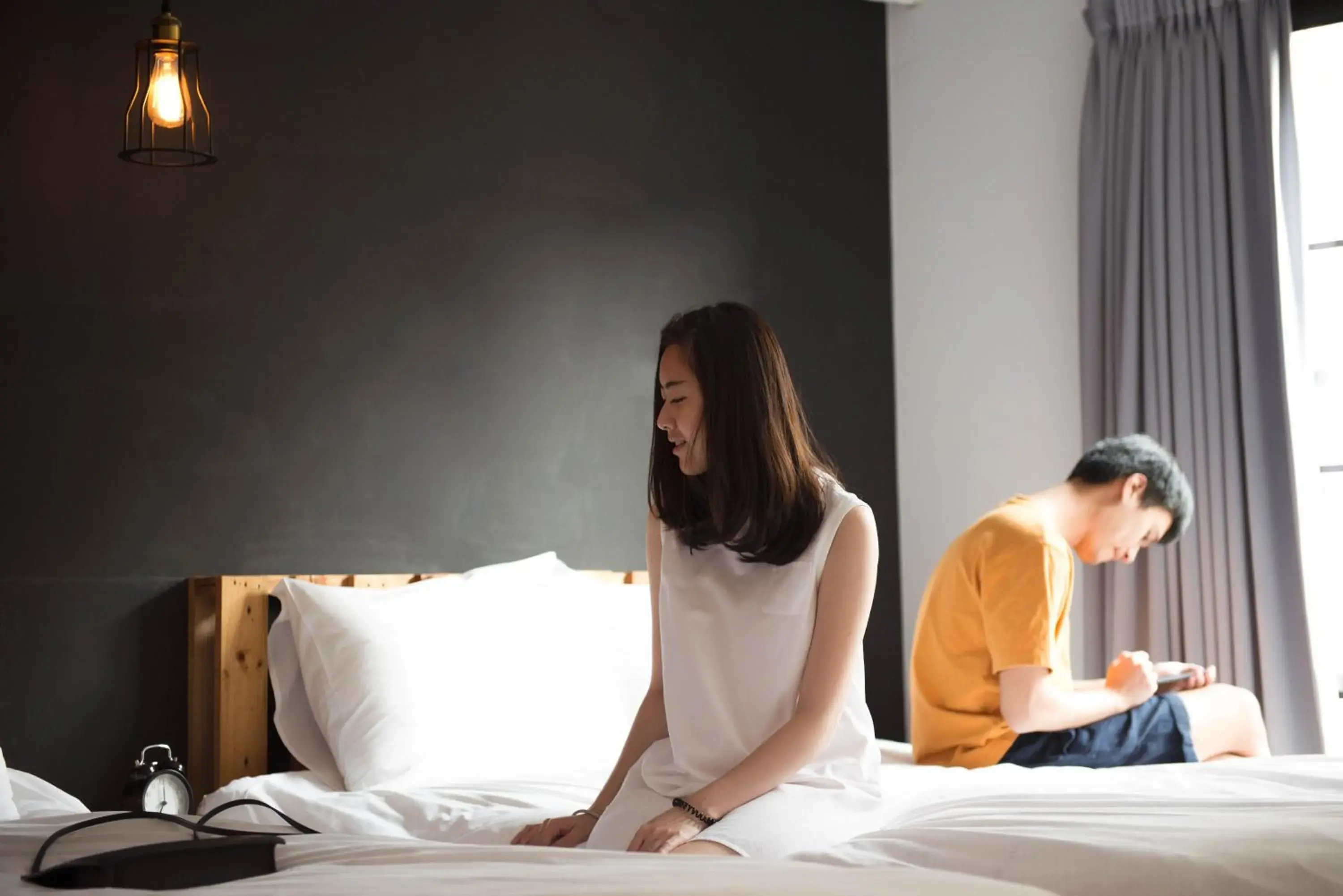 Bed in 被愛咖啡小旅館 Birdeye Garden Bed in 被愛咖啡小旅館 Birdeye Garden