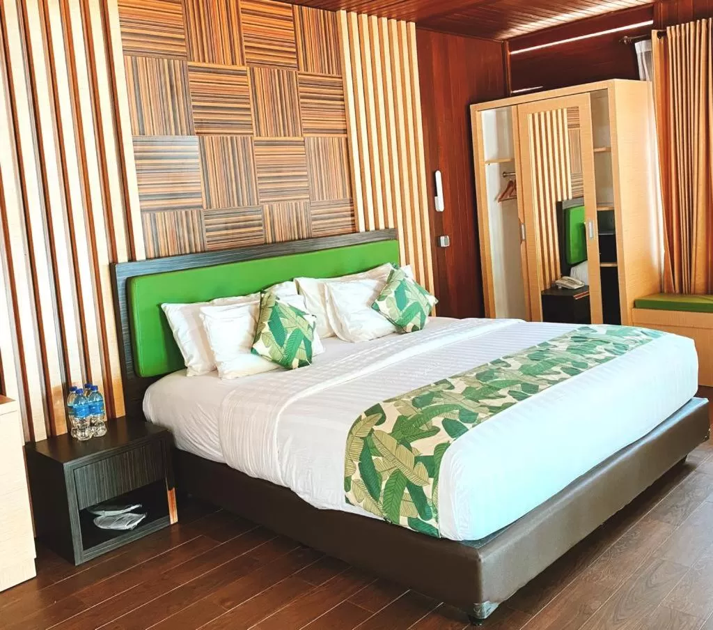 Bed in Sylvia Beach Villa