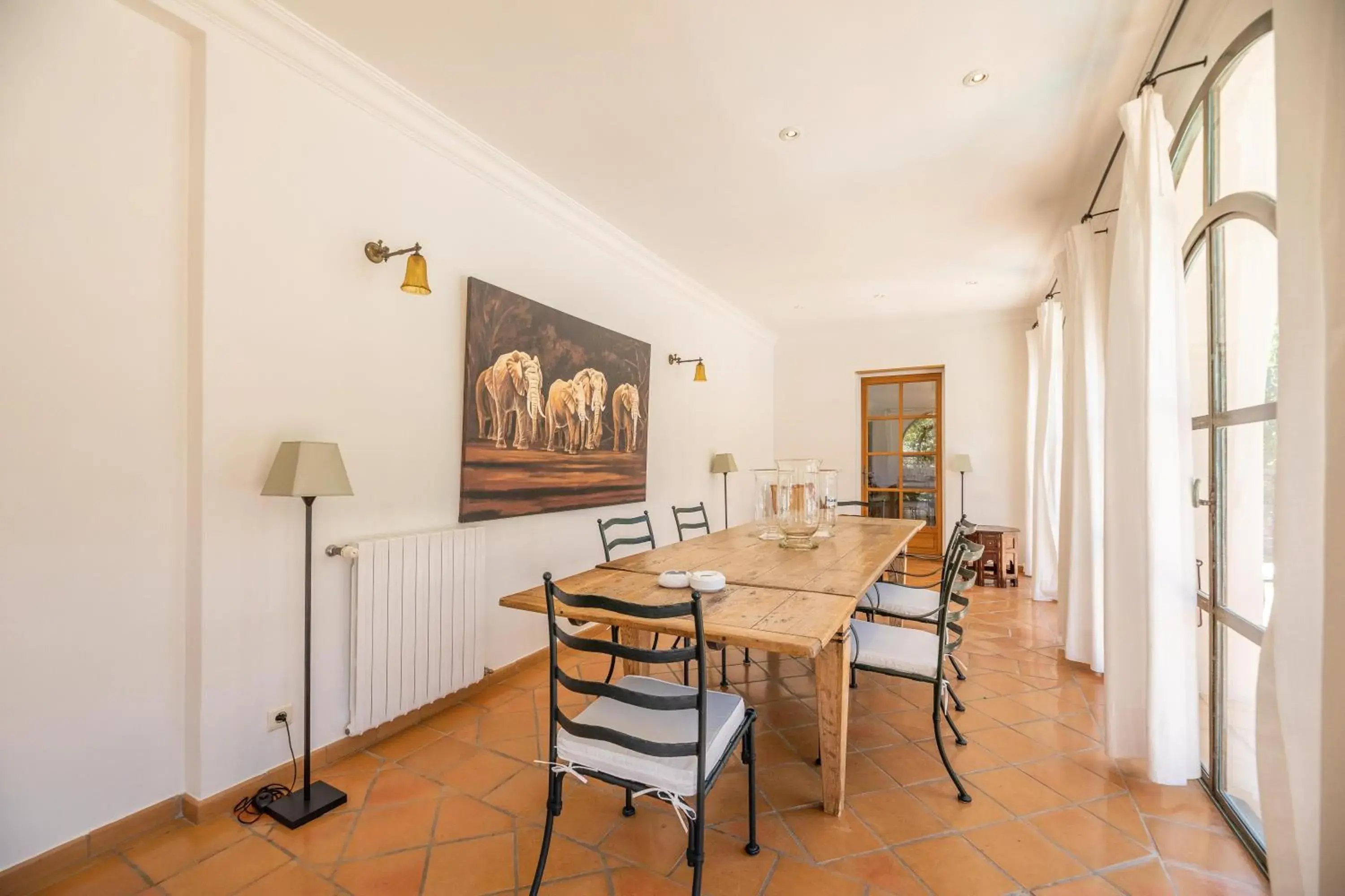 Dining Area in La Villa Calvi