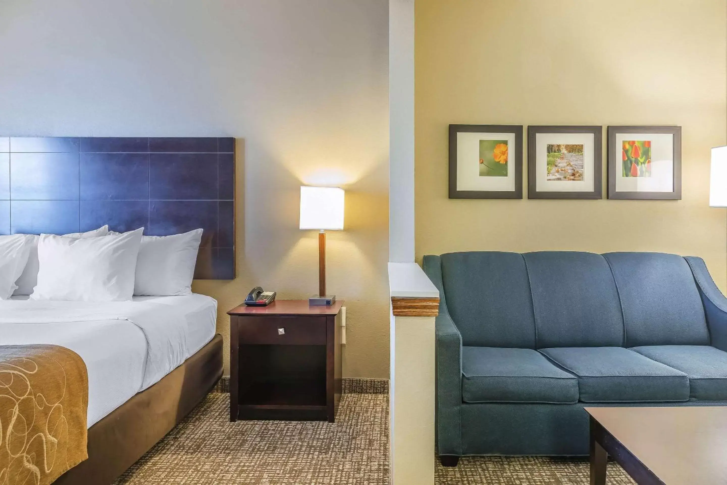 Bed in Comfort Suites North Fort Wayne