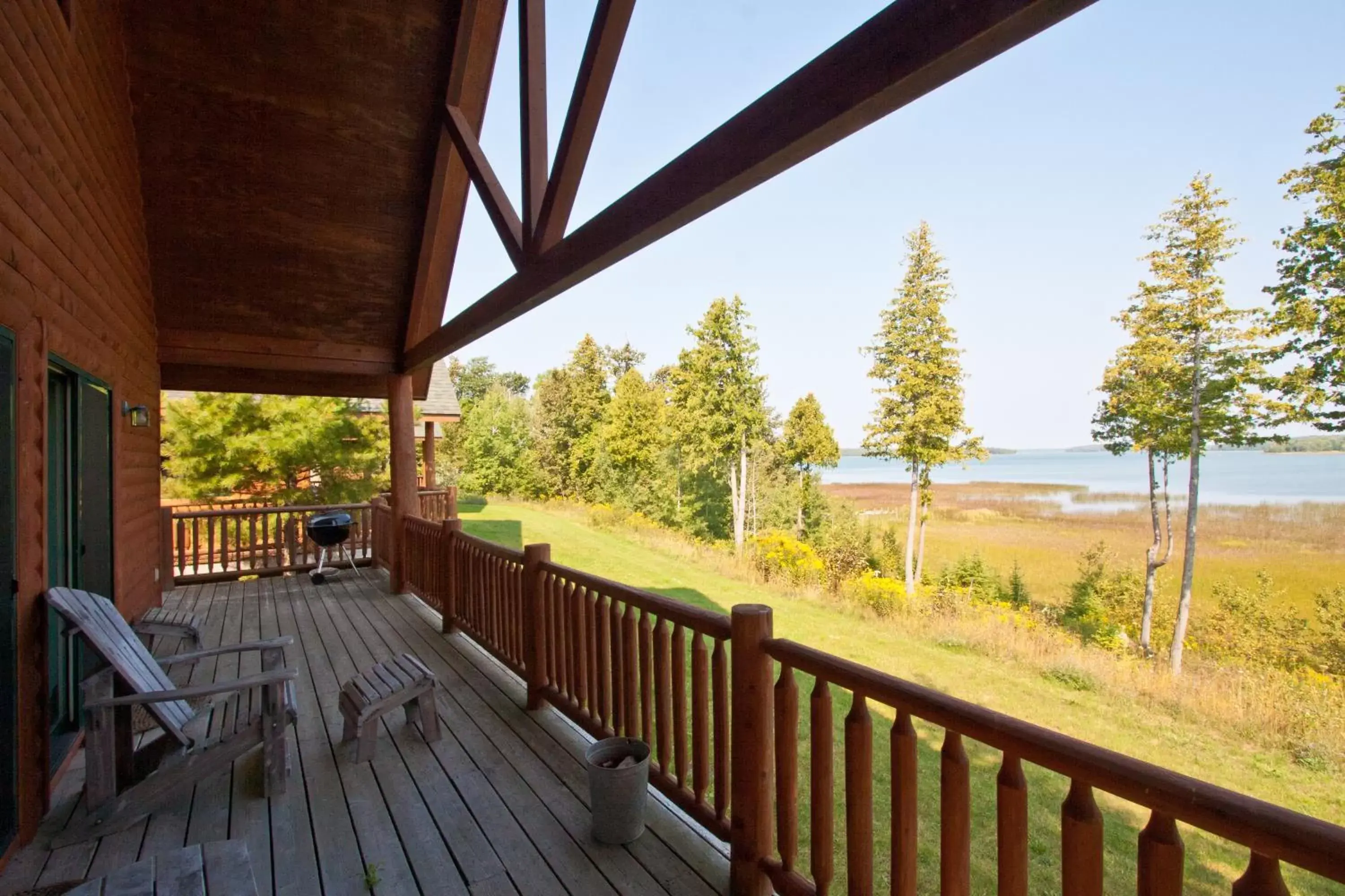 View (from property/room), Balcony/Terrace in Drummond Island Resort & Conference Center