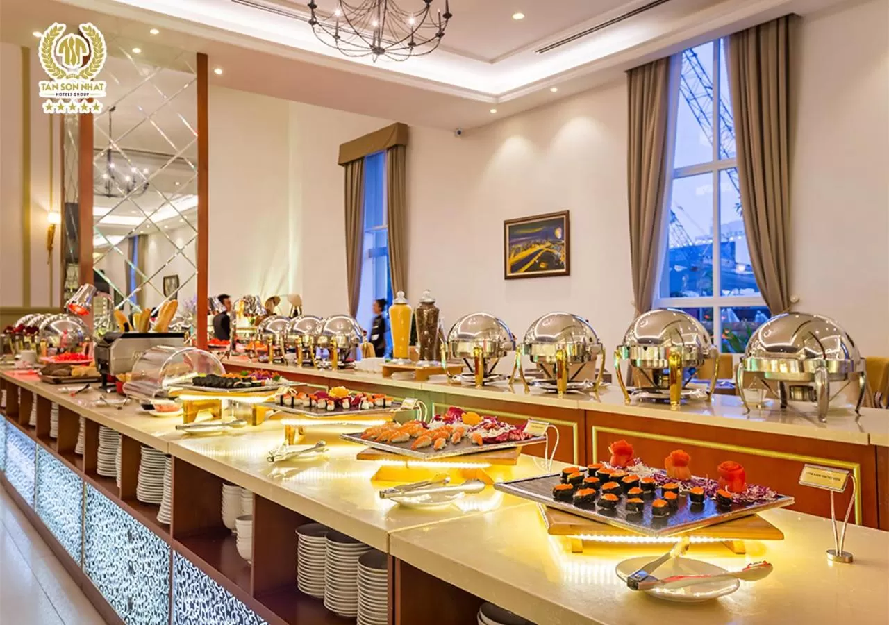 Buffet breakfast in Tan Son Nhat Saigon Hotel