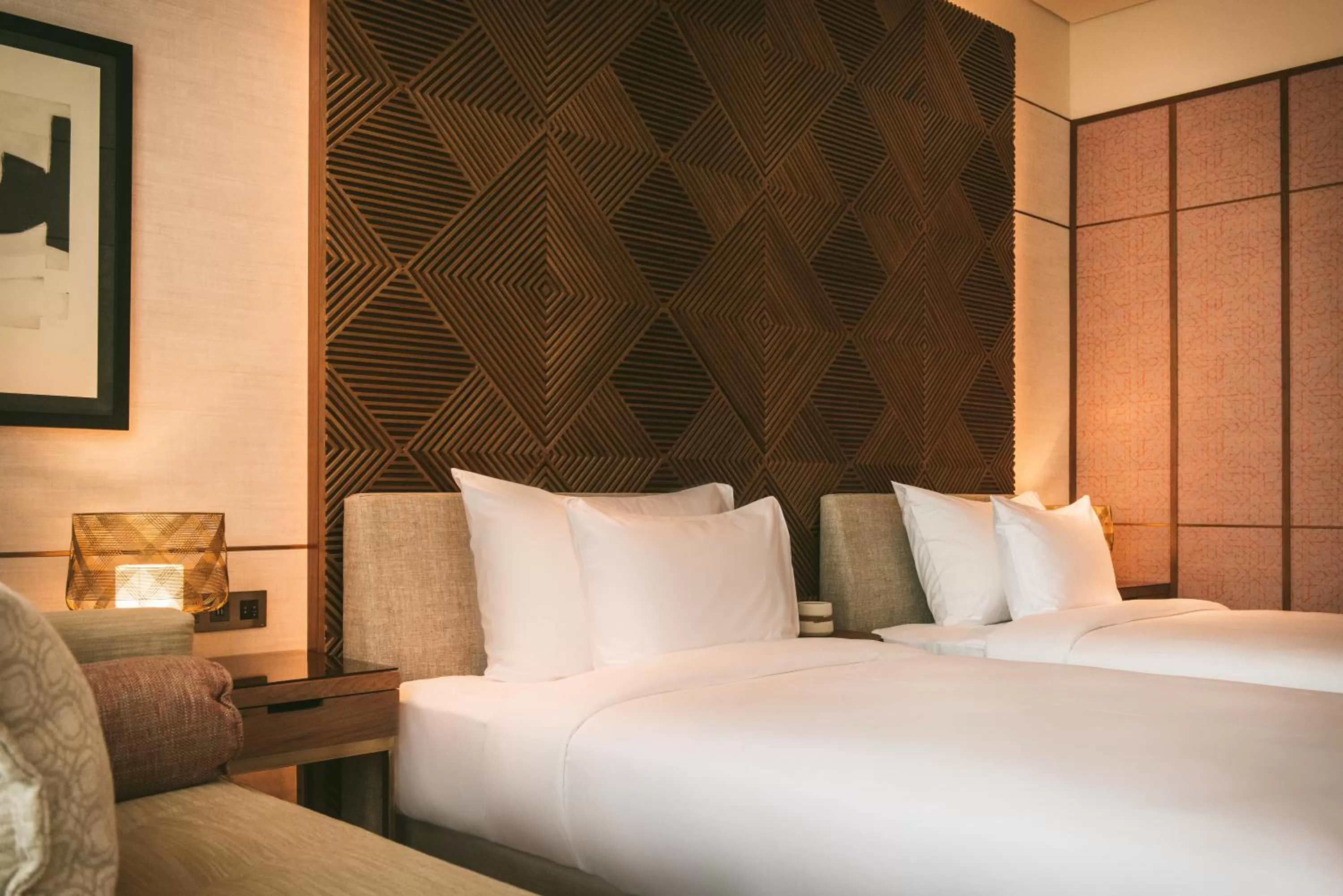 Bed in SHIRVAN Hotel City Yard Jeddah