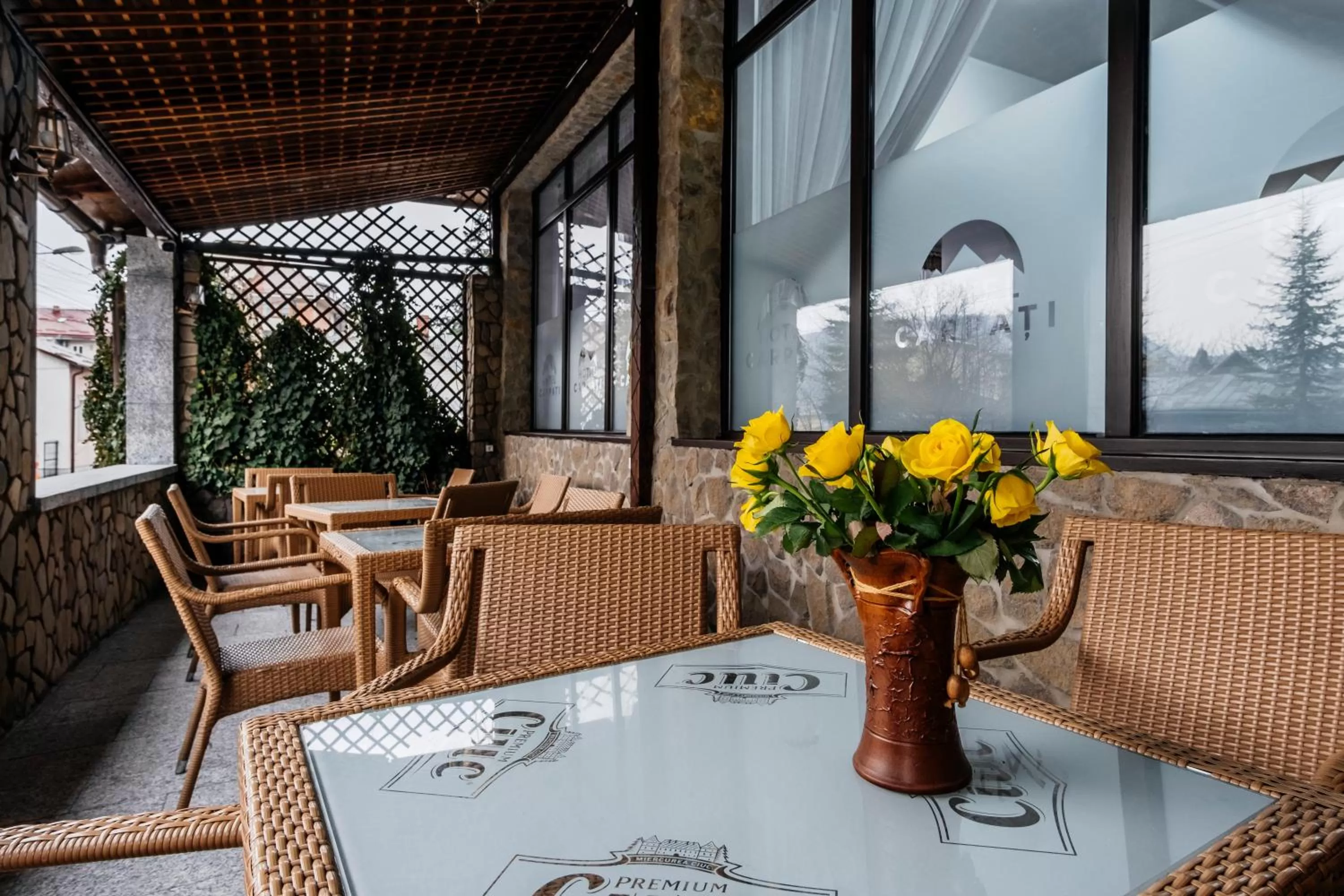 Balcony/Terrace in Hotel Carpati