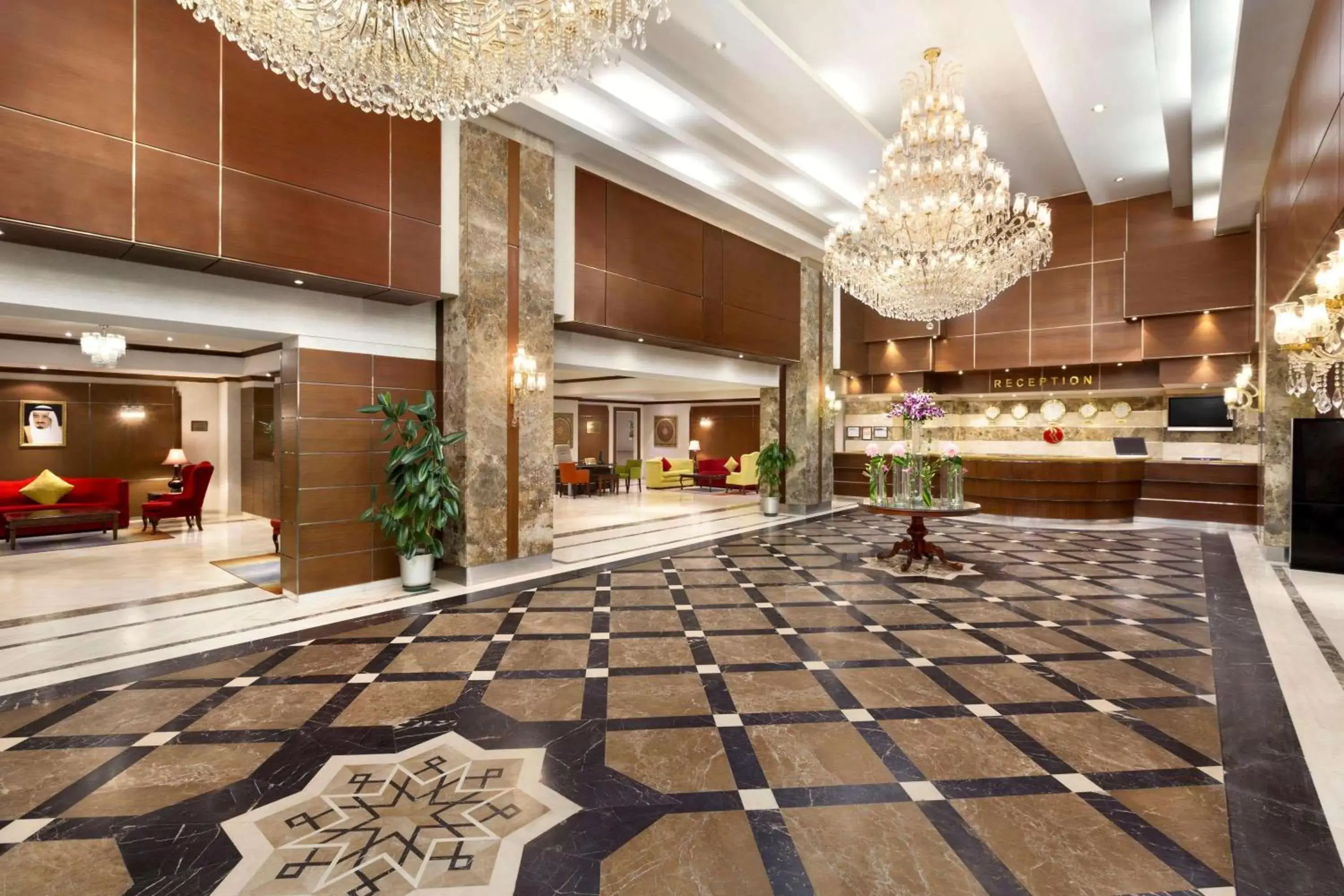 Lobby or reception, Lounge/Bar in Ramada by Wyndham Continental Jeddah Lobby or reception, Lounge/Bar in Ramada by Wyndham Continental Jeddah
