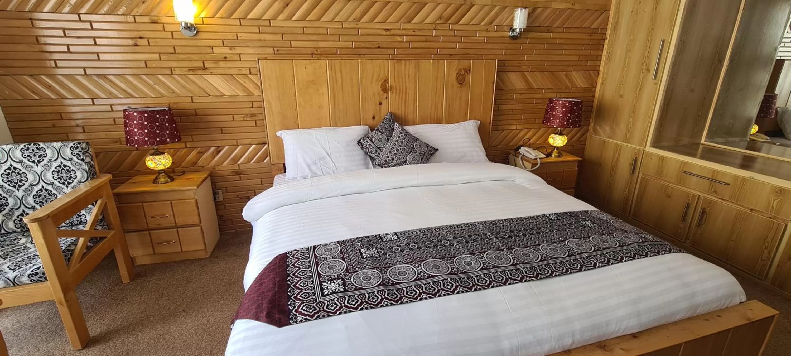 Bedroom in Indus Lodges Gilgit