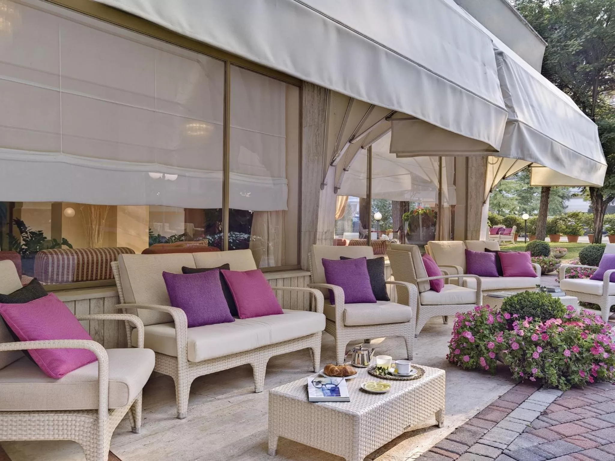 Balcony/Terrace in Hotel Eliseo Terme