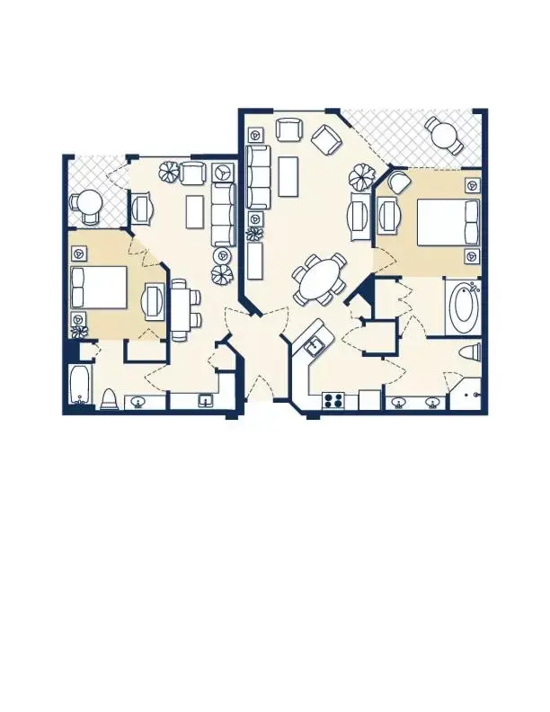 Floor Plan in Vacation Village at Weston