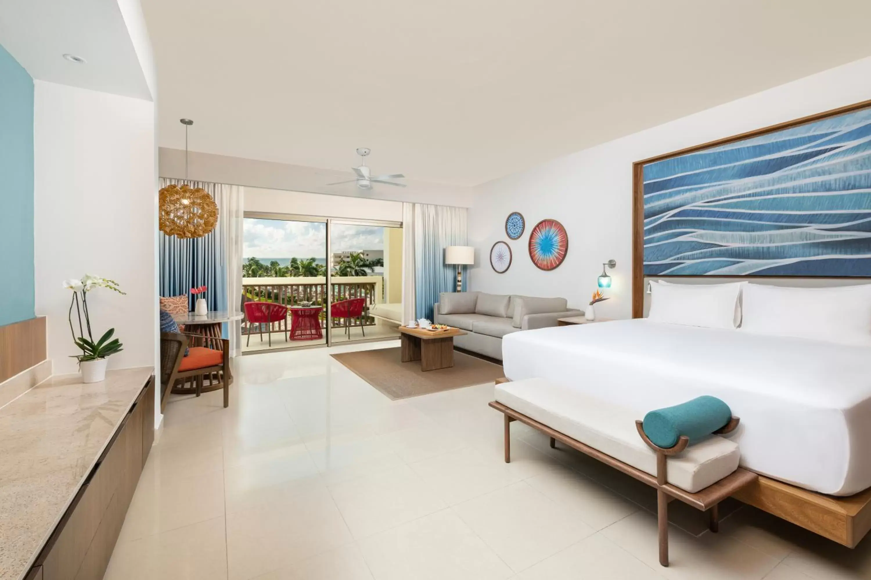 Bed in Hyatt Ziva Riviera Cancun All-Inclusive