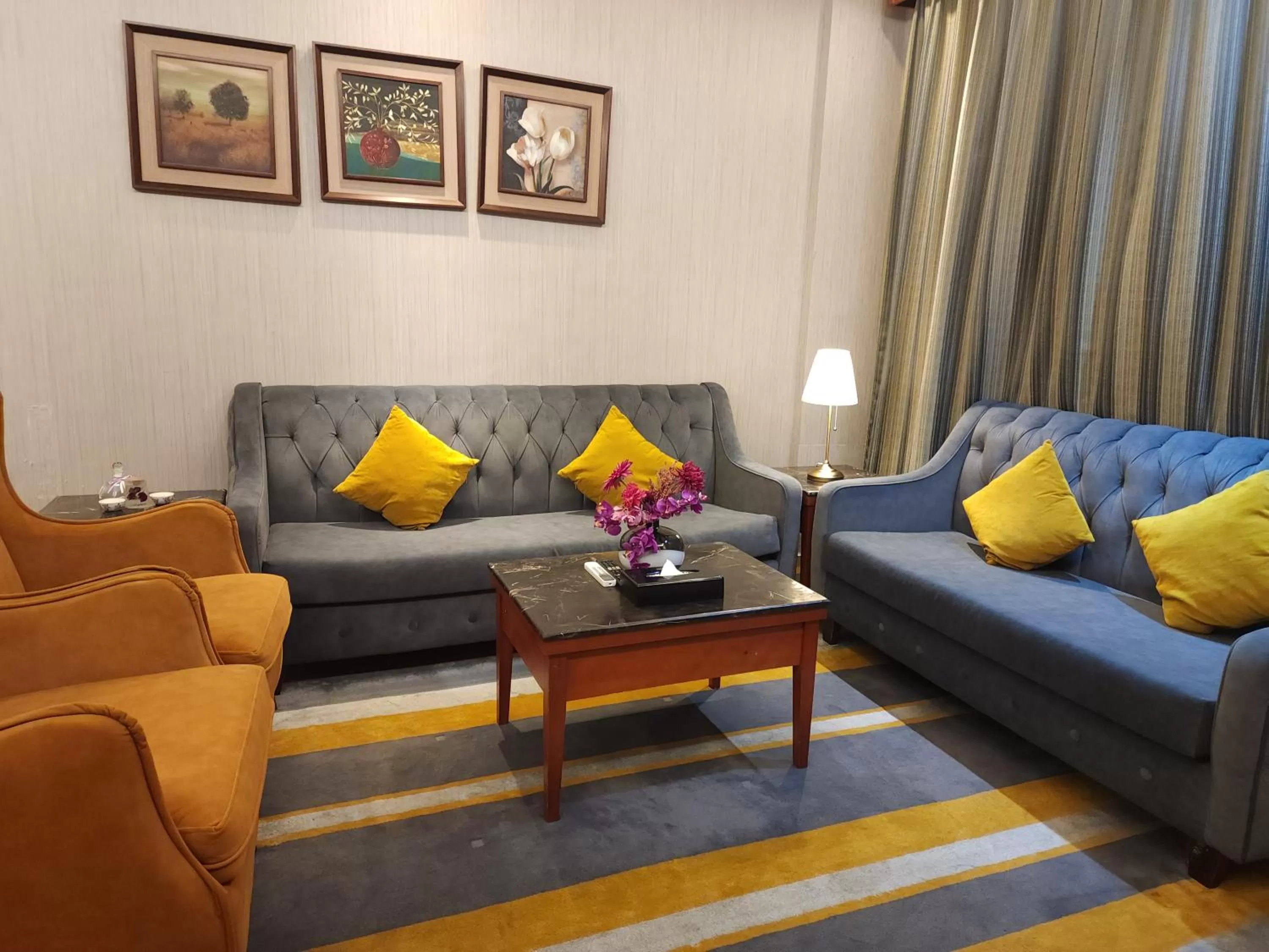 Living room in شاطيء الحياة للأجنحة الفندقية shaty alhayat