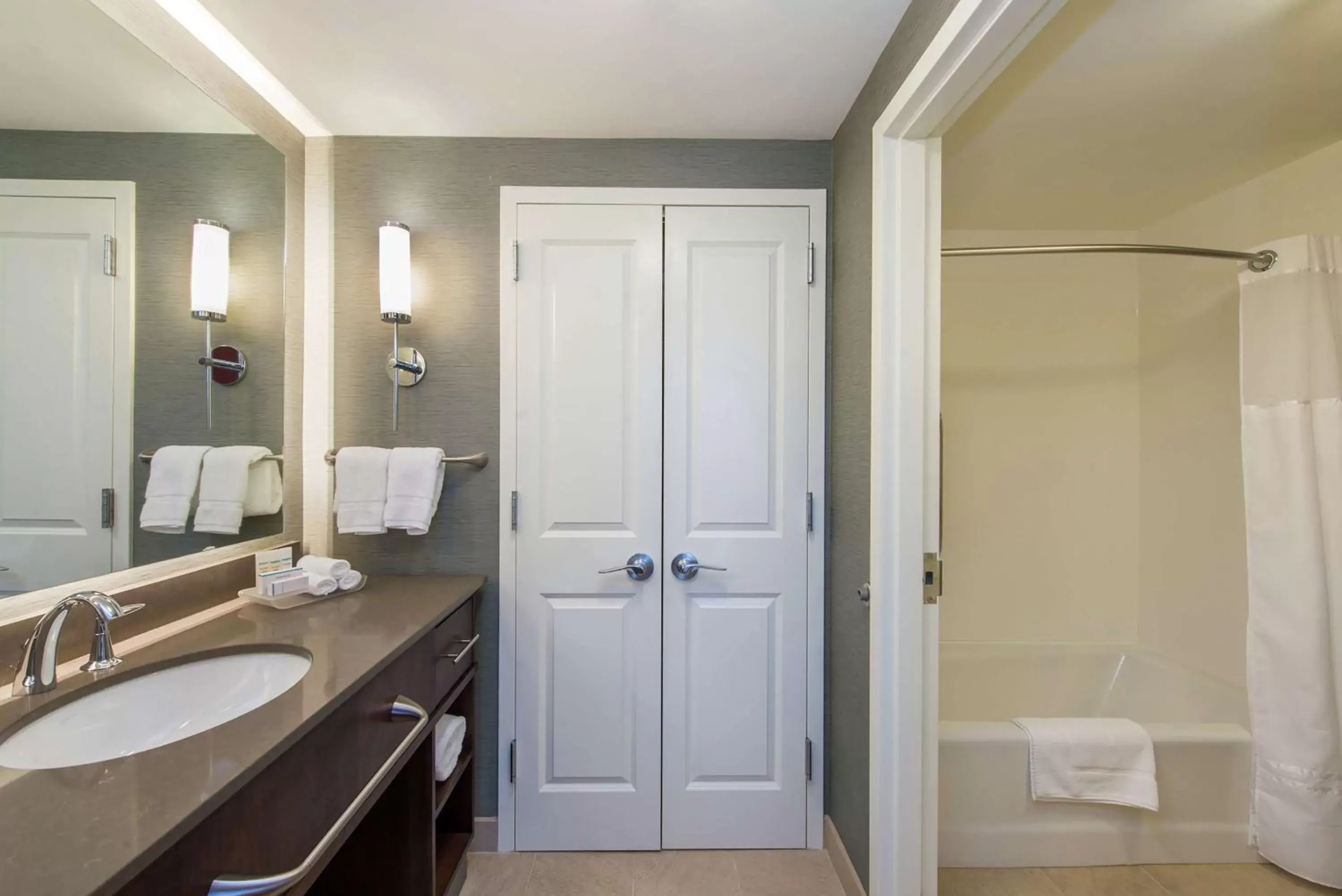 Bathroom in Homewood Suites by Hilton Boston Marlborough