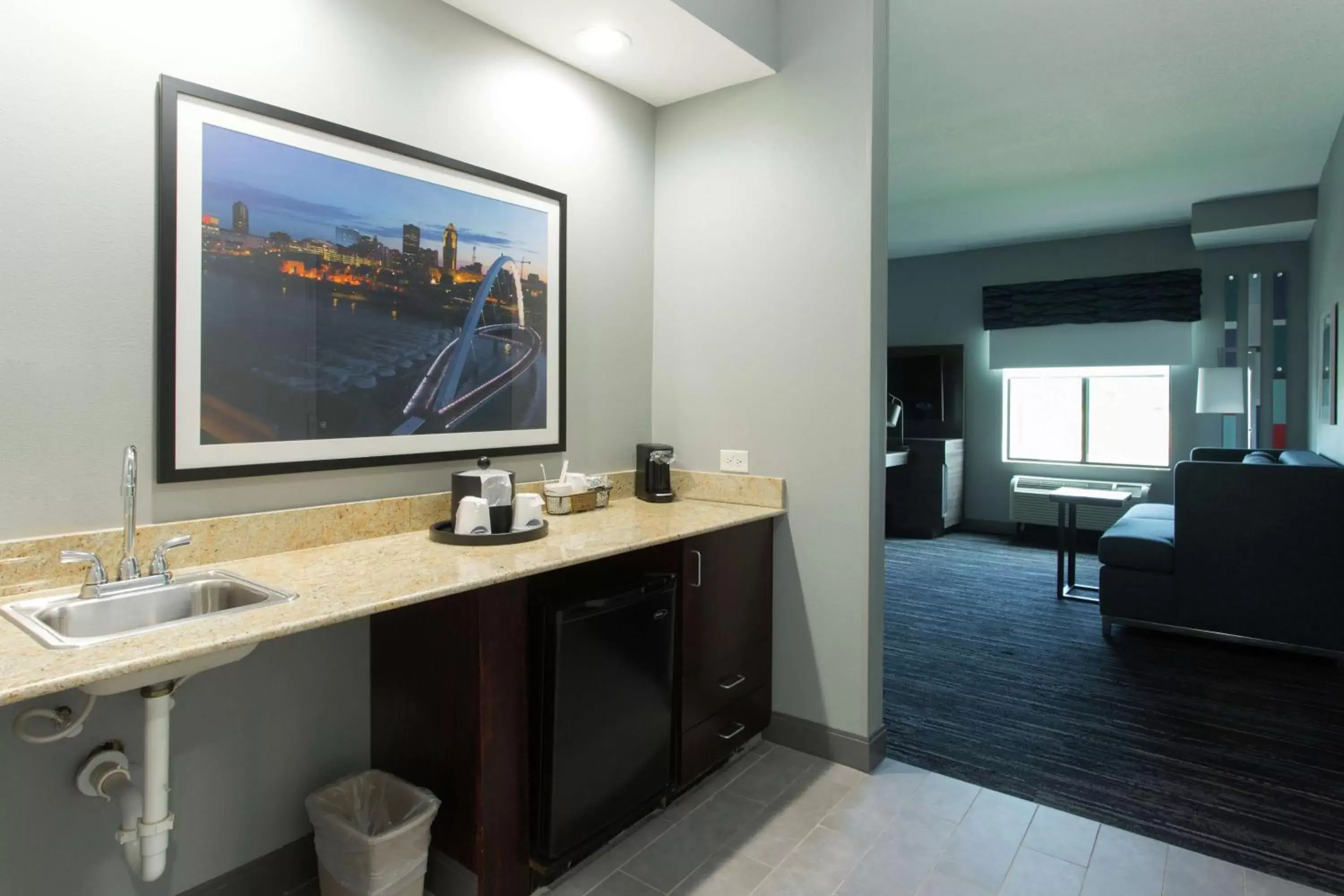 Photo of the whole room, TV/Entertainment Center in Hampton Inn & Suites Ankeny