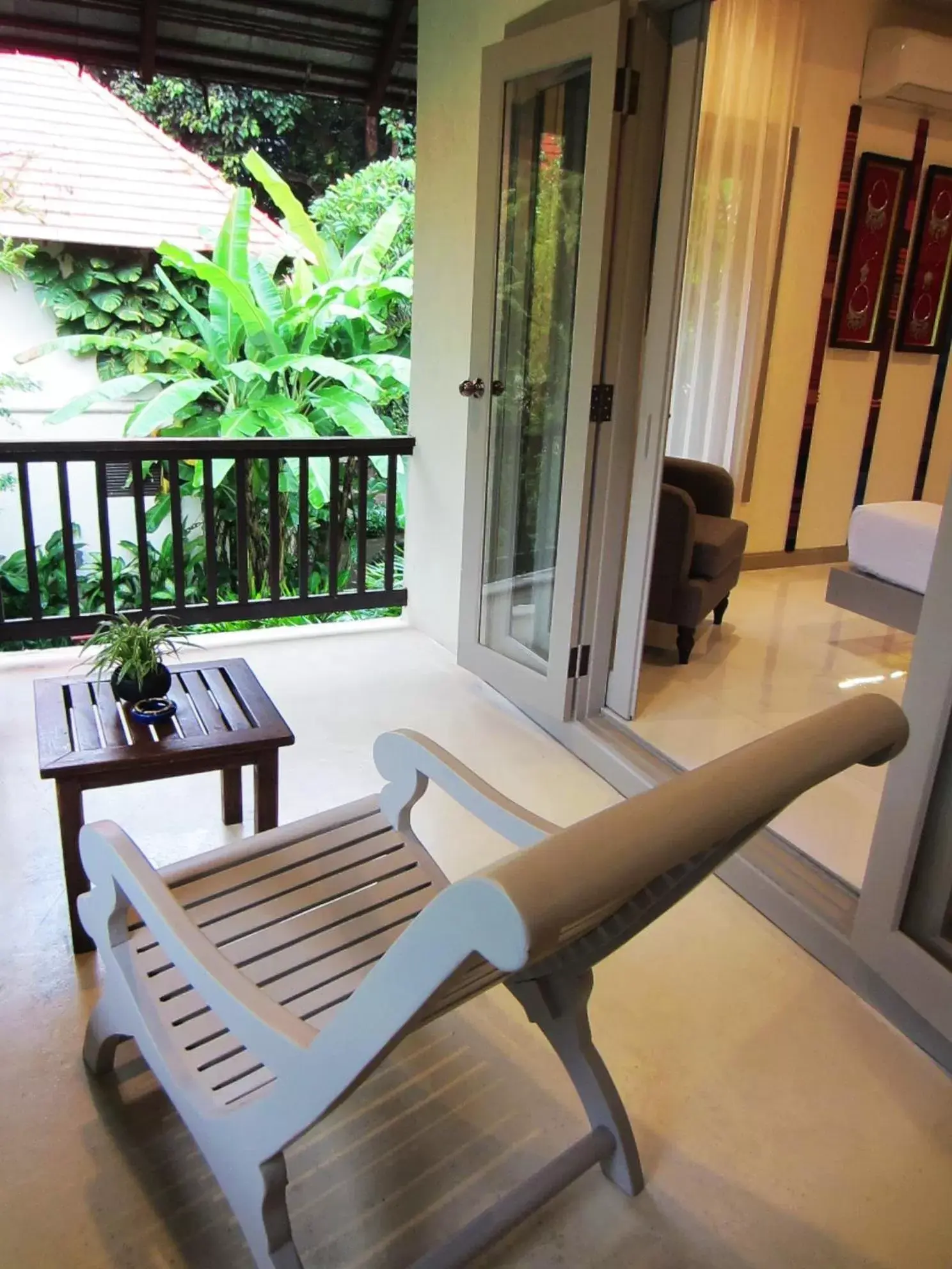 Balcony/Terrace in Lanna Dusita Riverside Boutique Resort