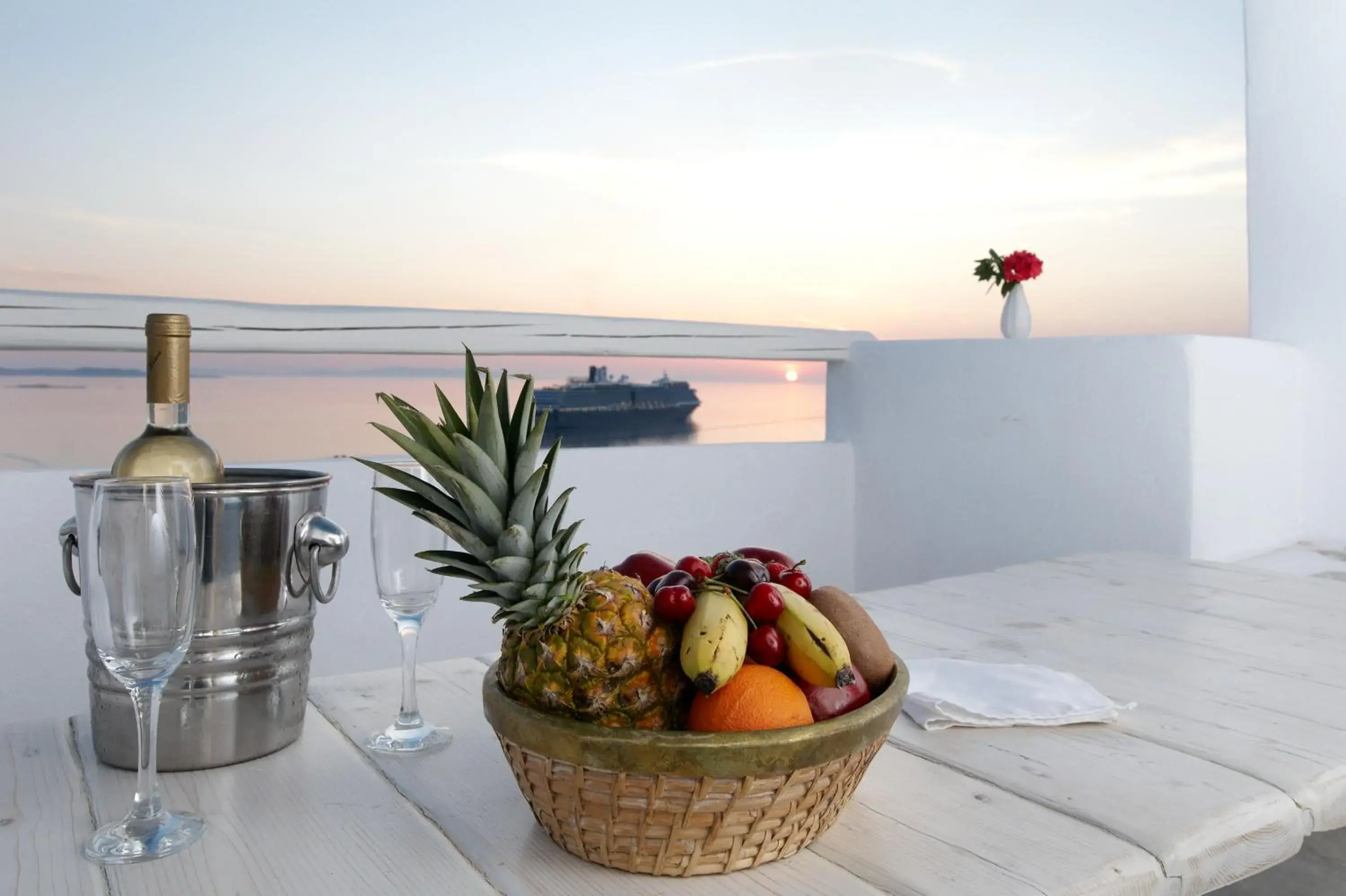 Balcony/Terrace in Mykonos View Hotel