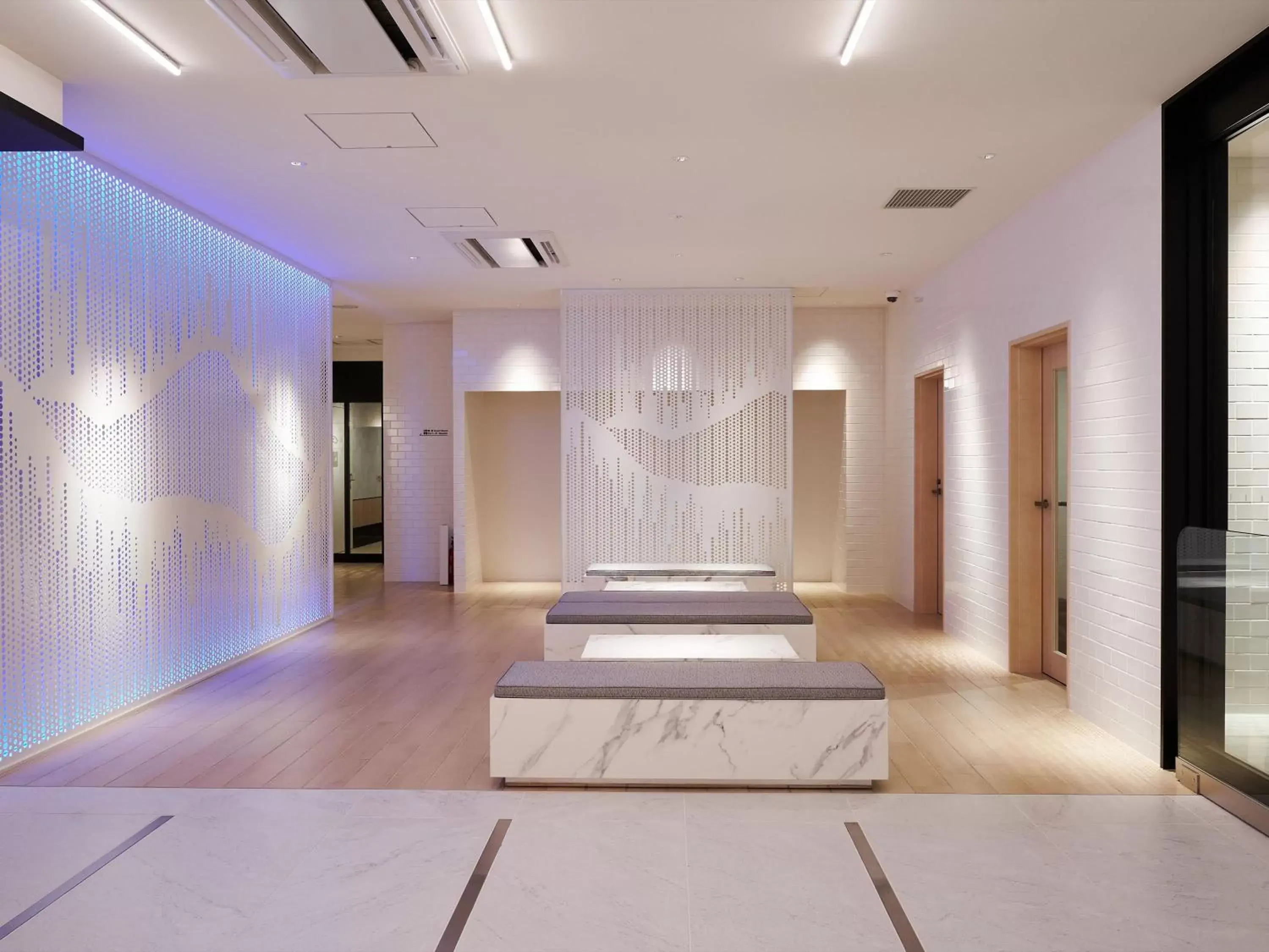 Lobby or reception, Bed in Henn na Hotel Komatsu Ekimae Lobby or reception, Bed in Henn na Hotel Komatsu Ekimae