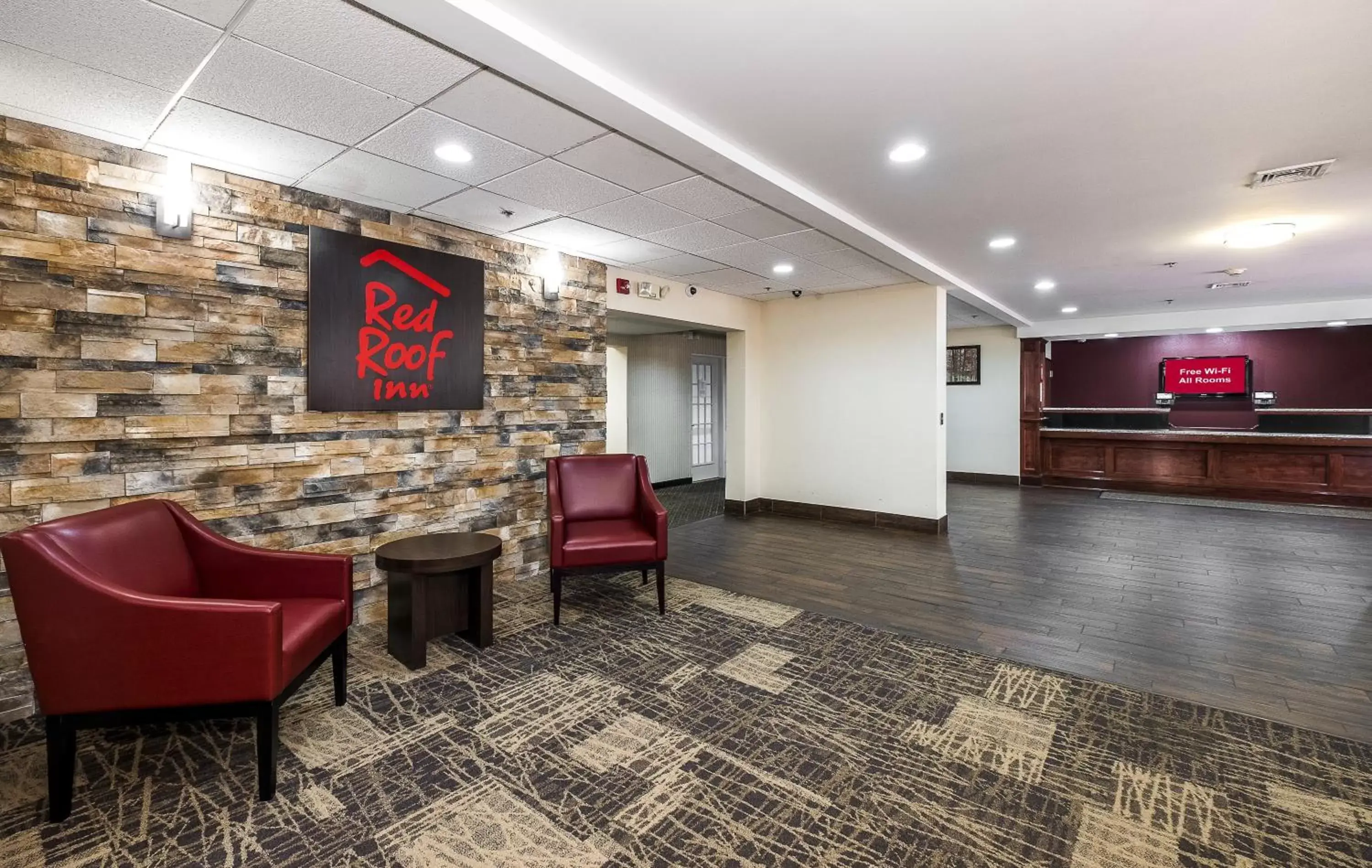 Lobby or reception, Lobby/Reception in Red Roof Inn Hartford- New Britain