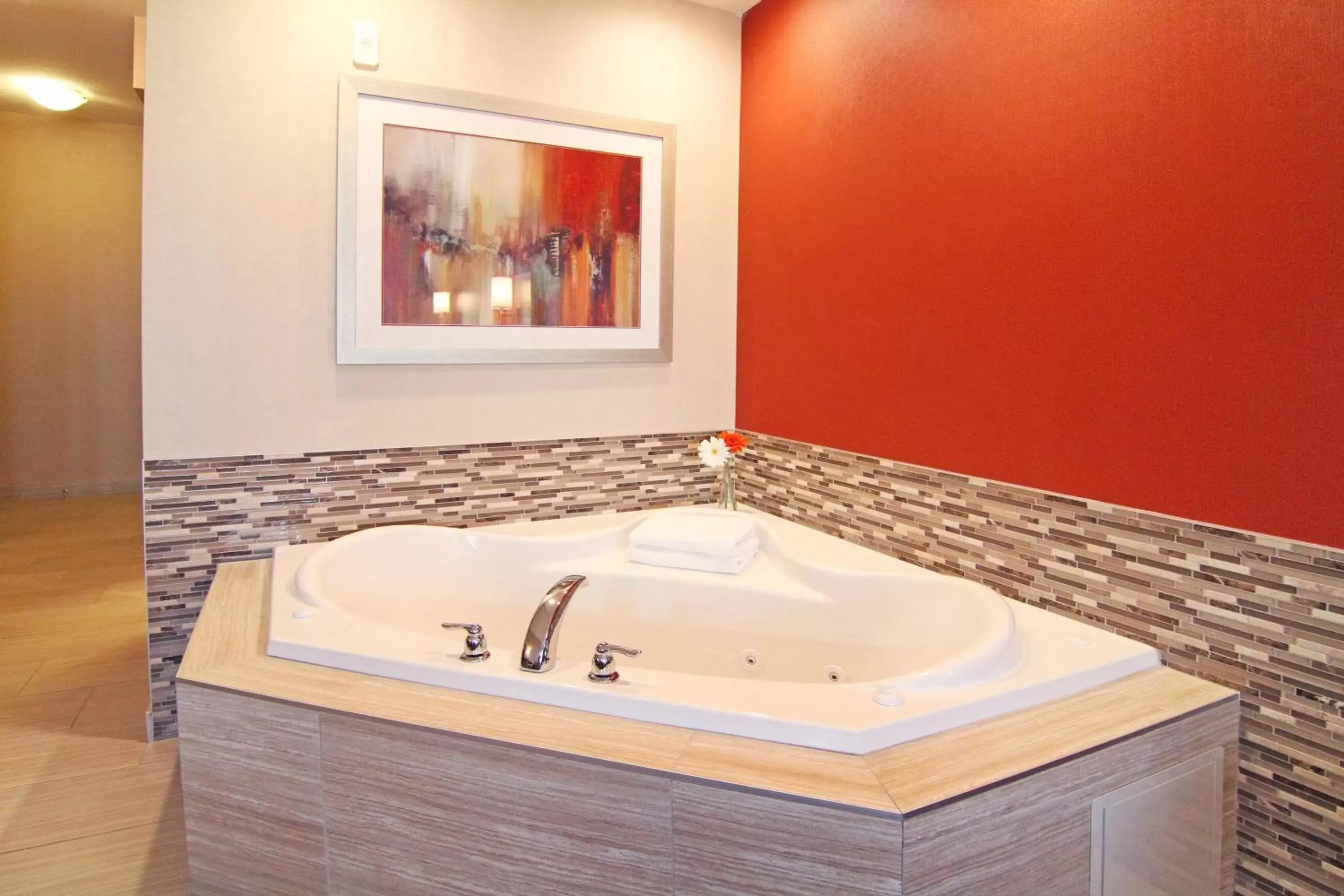Photo of the whole room, Bathroom in Holiday Inn Express and Suites Calgary University, an IHG Hotel