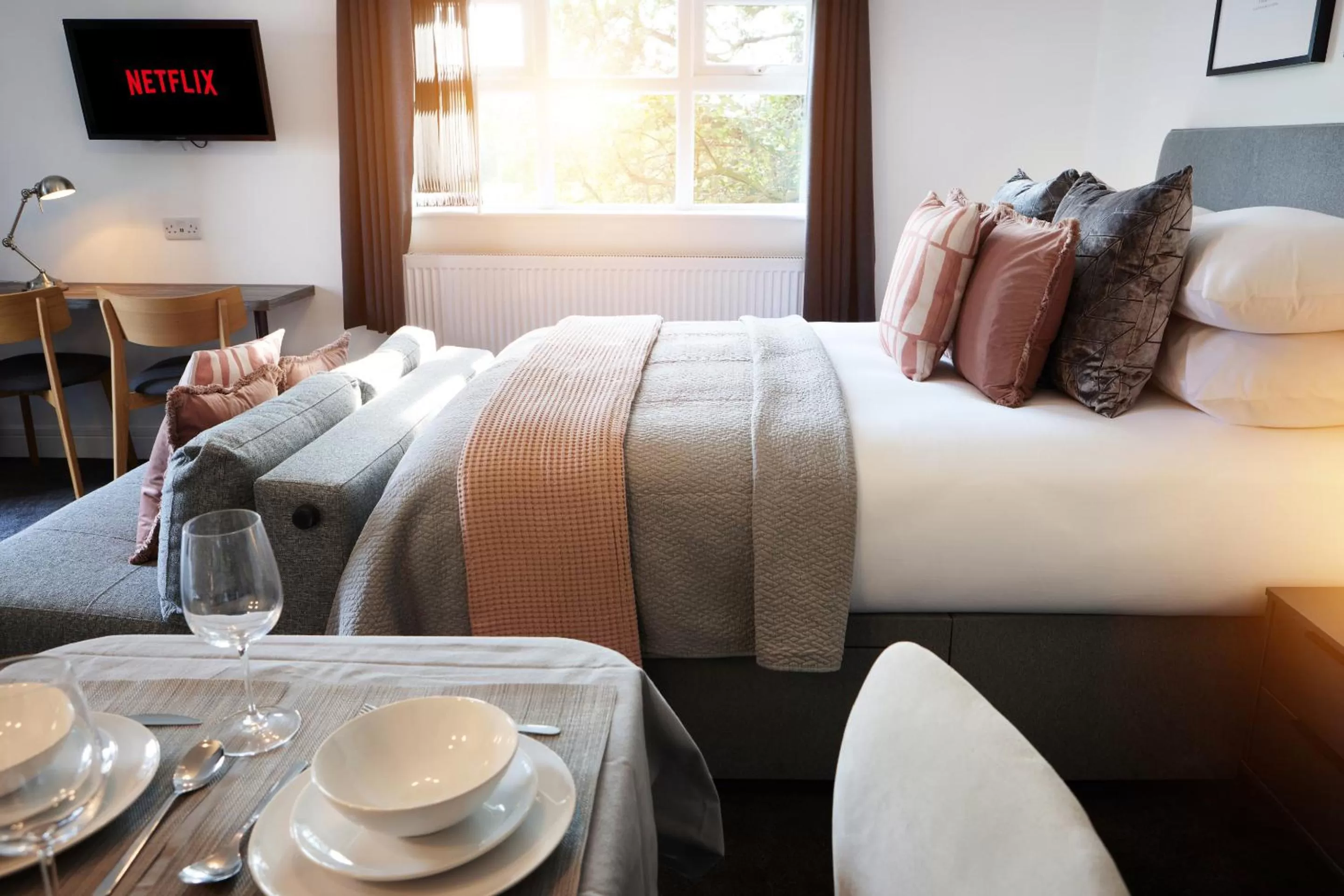 Bedroom, Bed in The Woden Boutique Hotel Walsall M6 J9