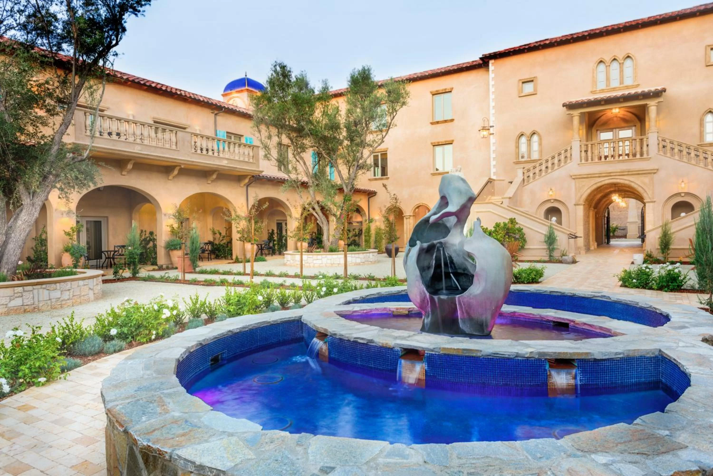 Inner courtyard view in Allegretto Vineyard Resort Paso Robles