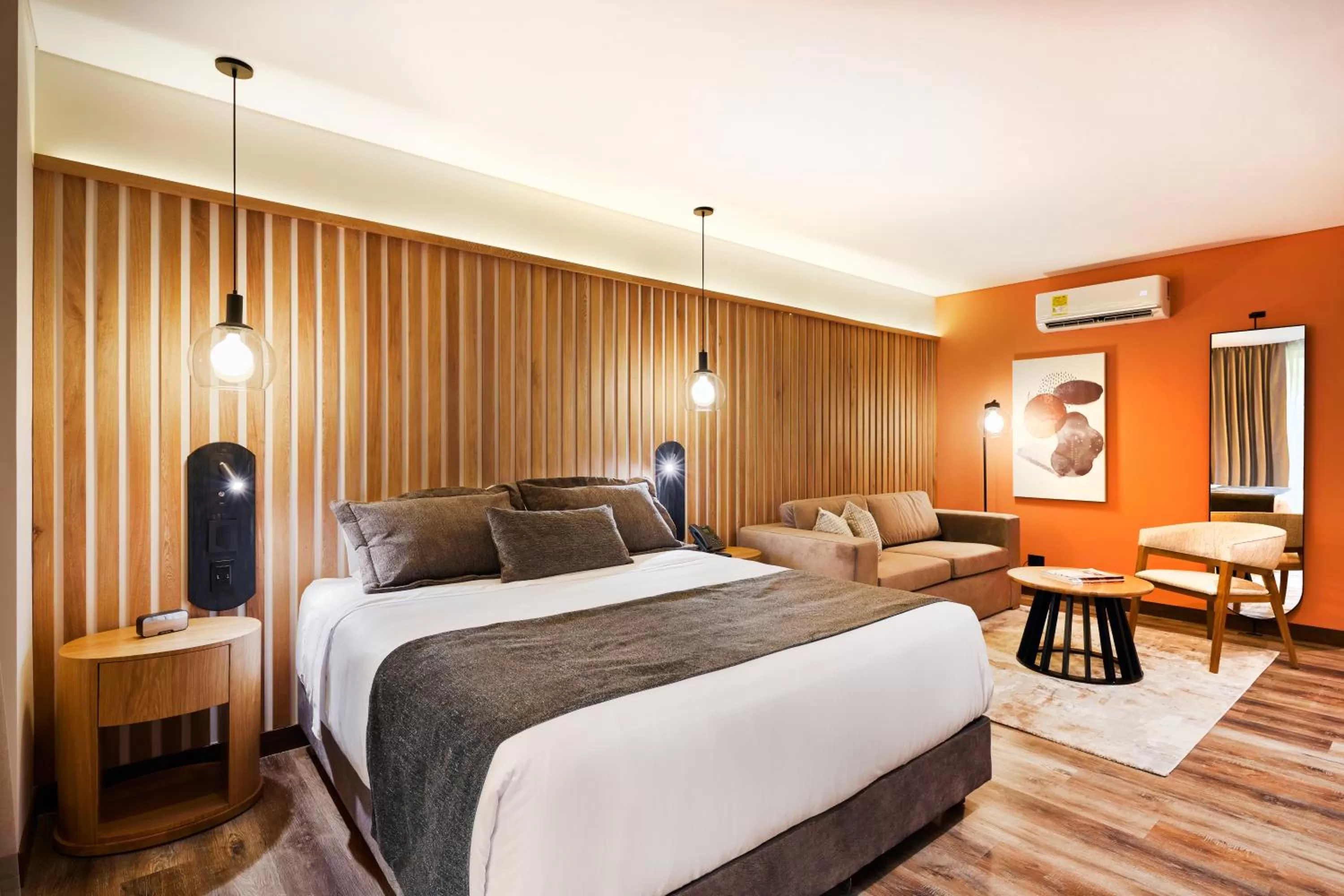 Bed in Blues Suites Medellín