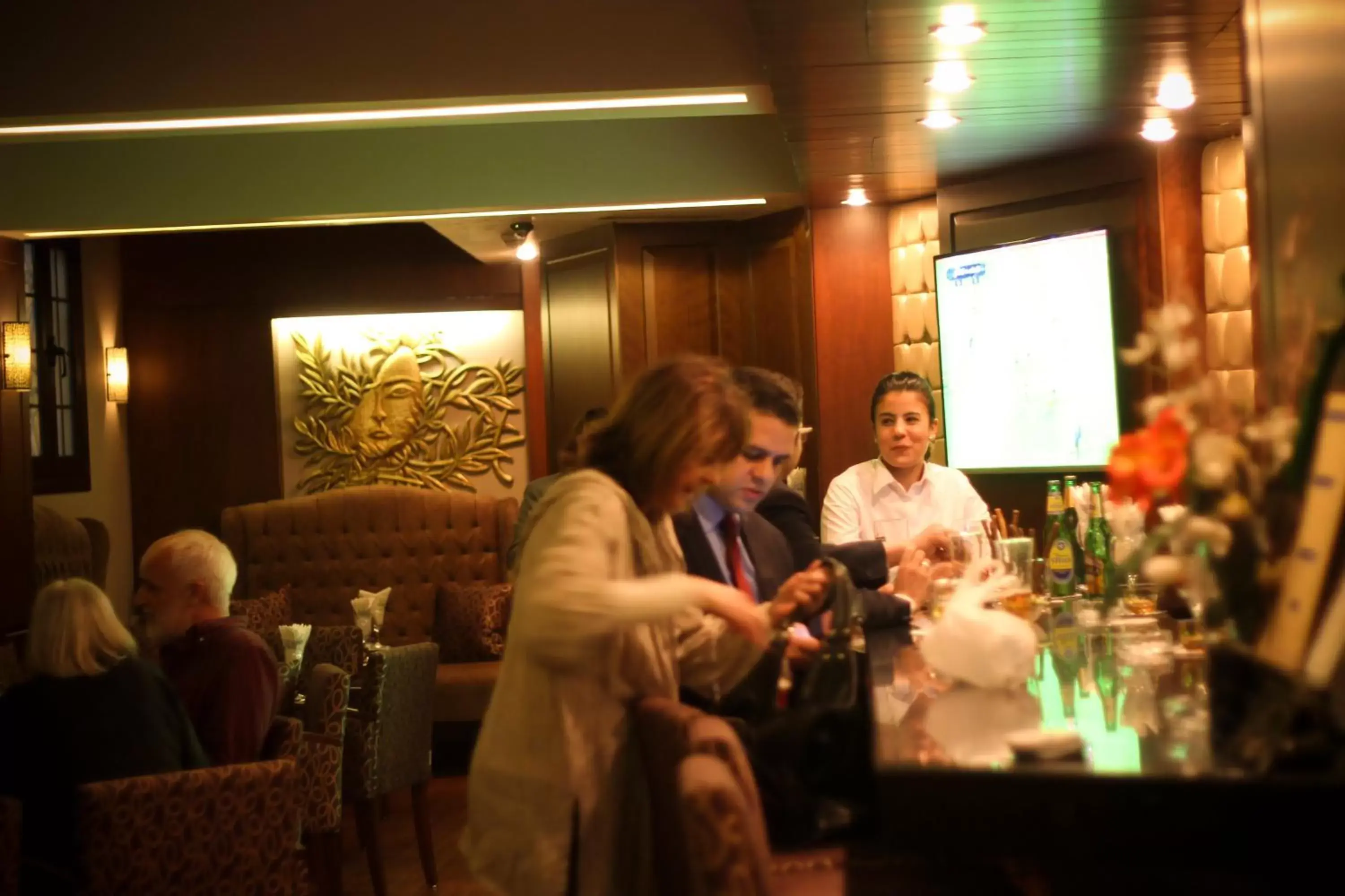 Lounge or bar, Guests in Golden Tulip Hotel Flamenco Cairo