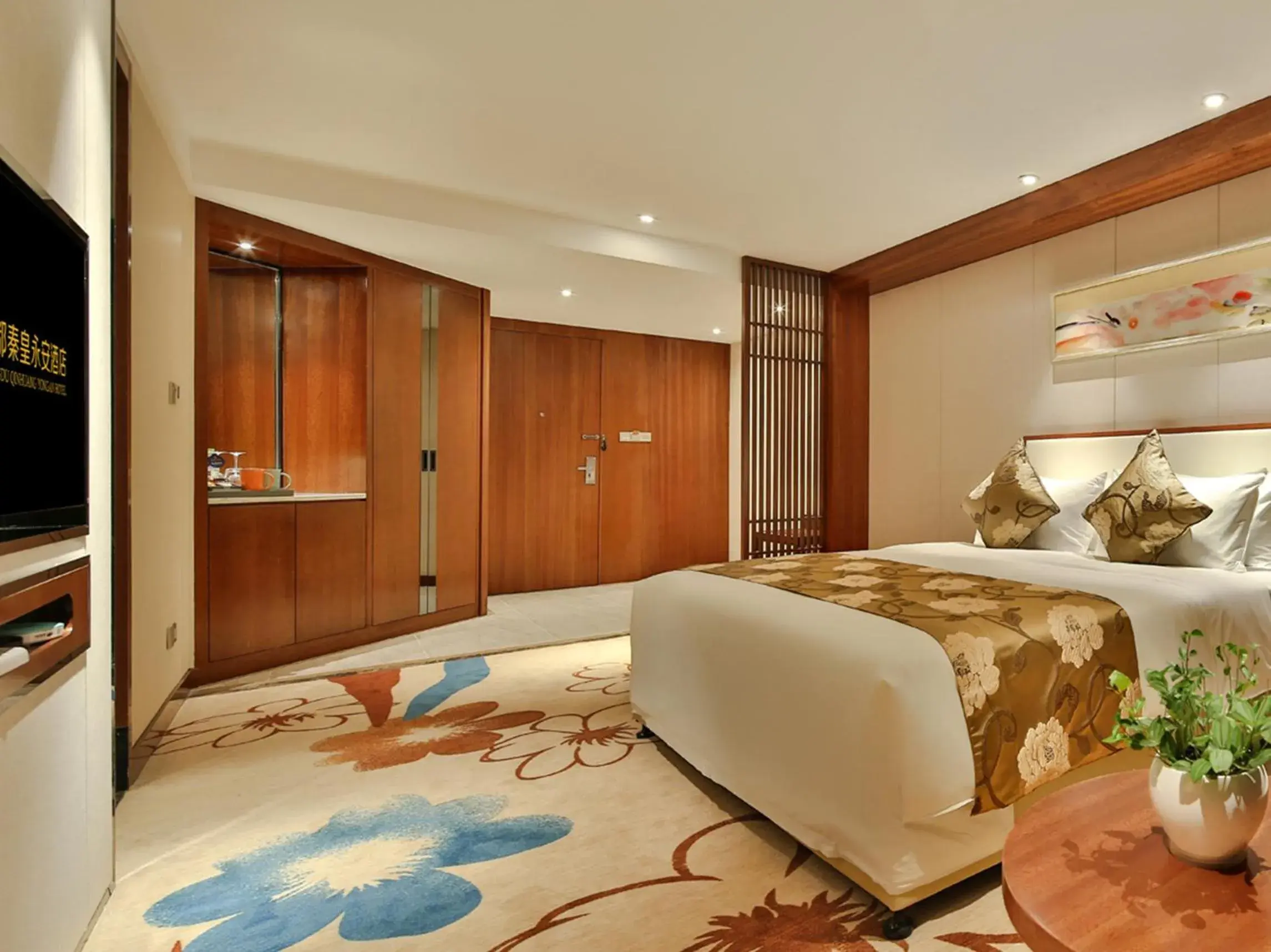 Bed in Qin Huang Yong An Hotel Bed in Qin Huang Yong An Hotel