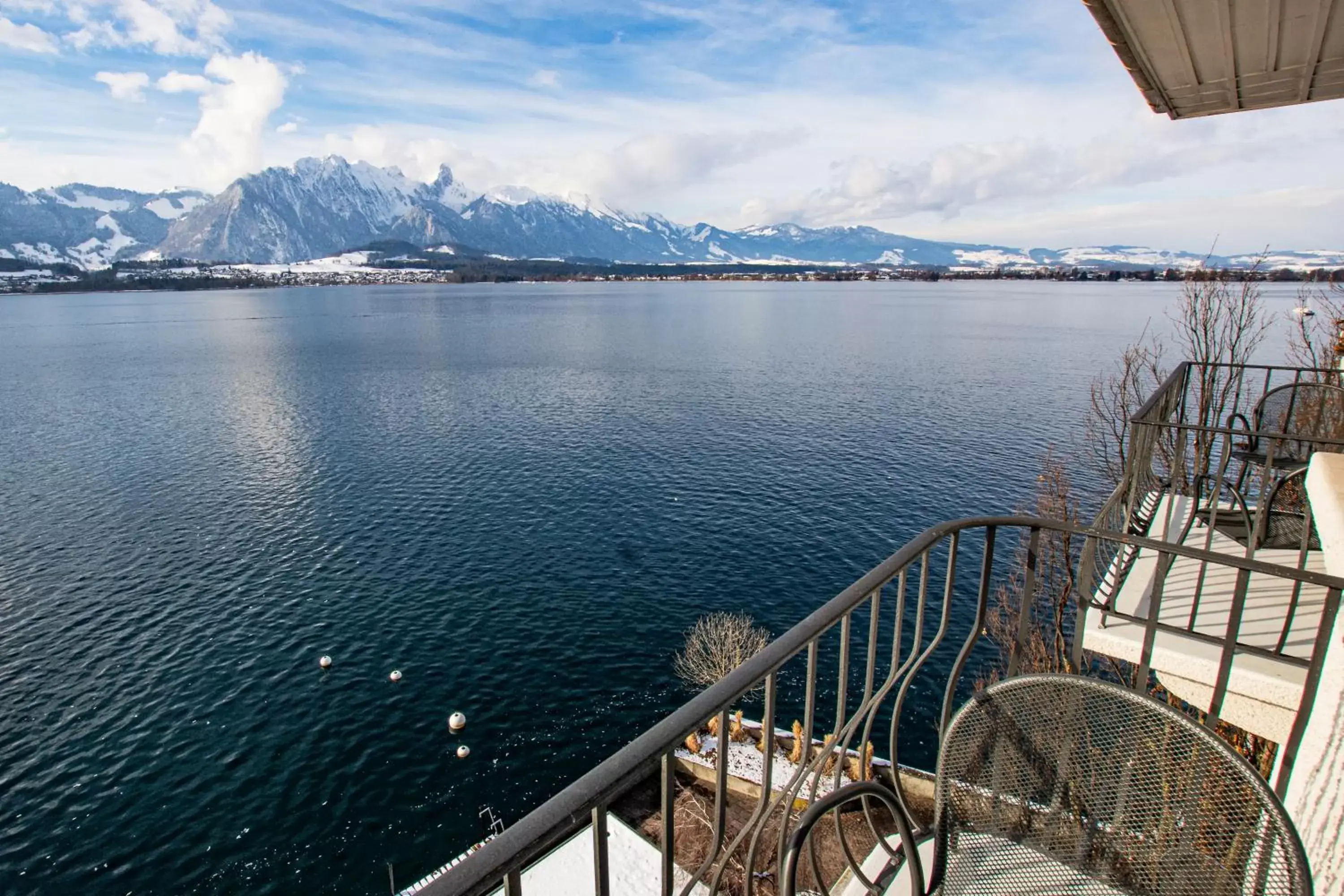 View (from property/room) in Hotel Restaurant Bellevue au Lac