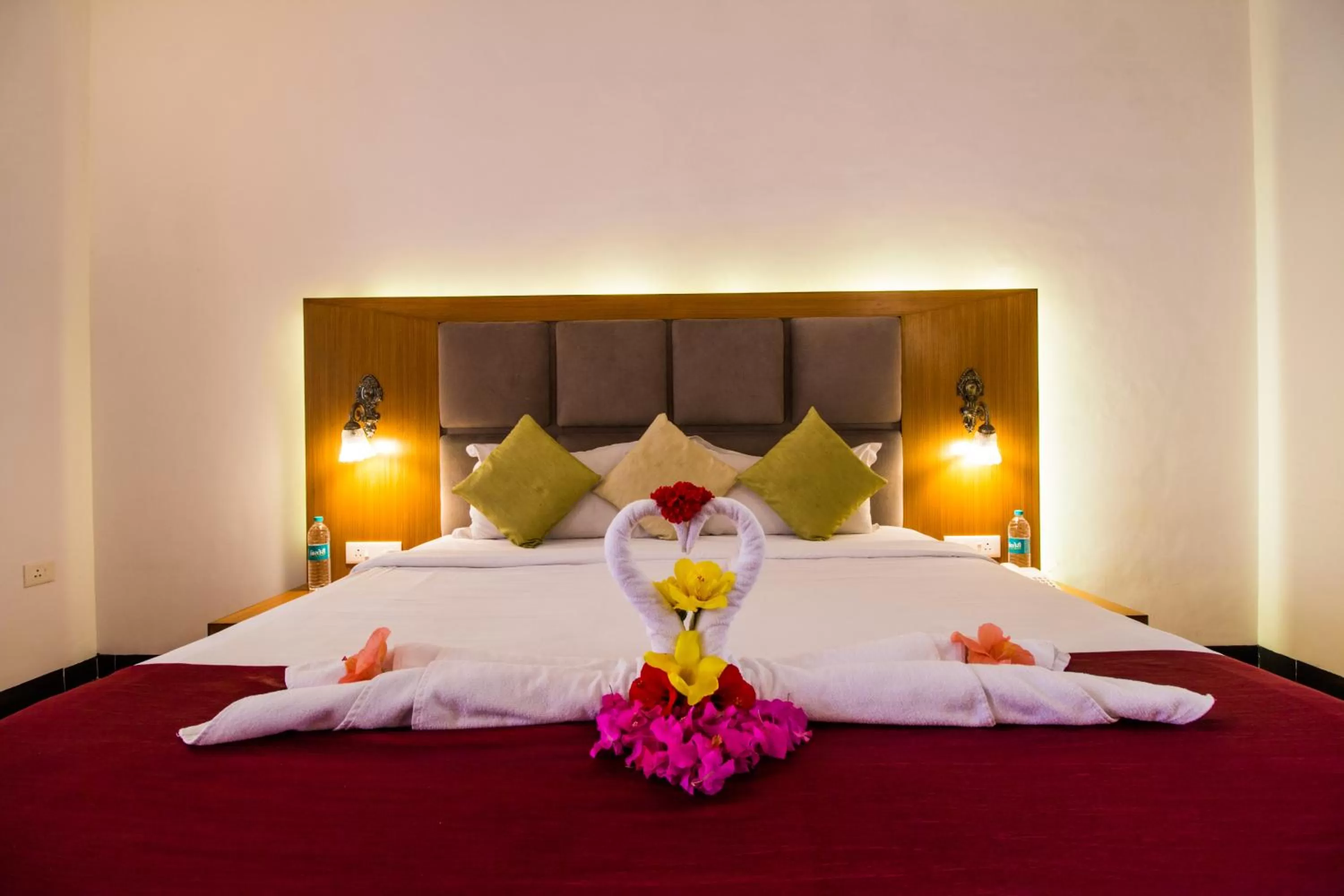 Bed in Shikara Beach Resort