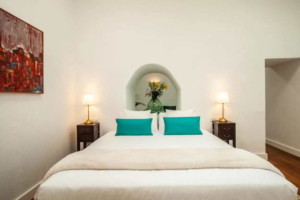 Bed in Los Lirios Hotel Rural - Adults Only