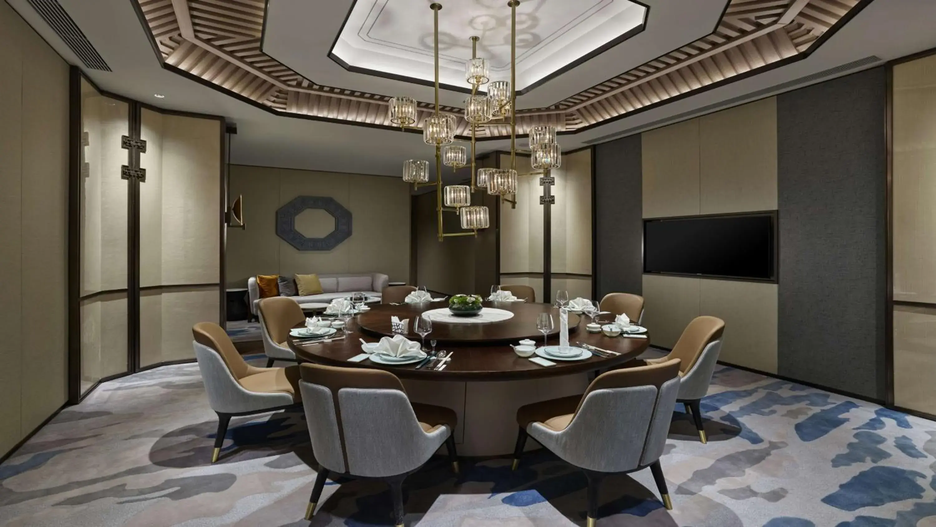 Restaurant/places to eat, Dining Area in Hilton Lanzhou City Center