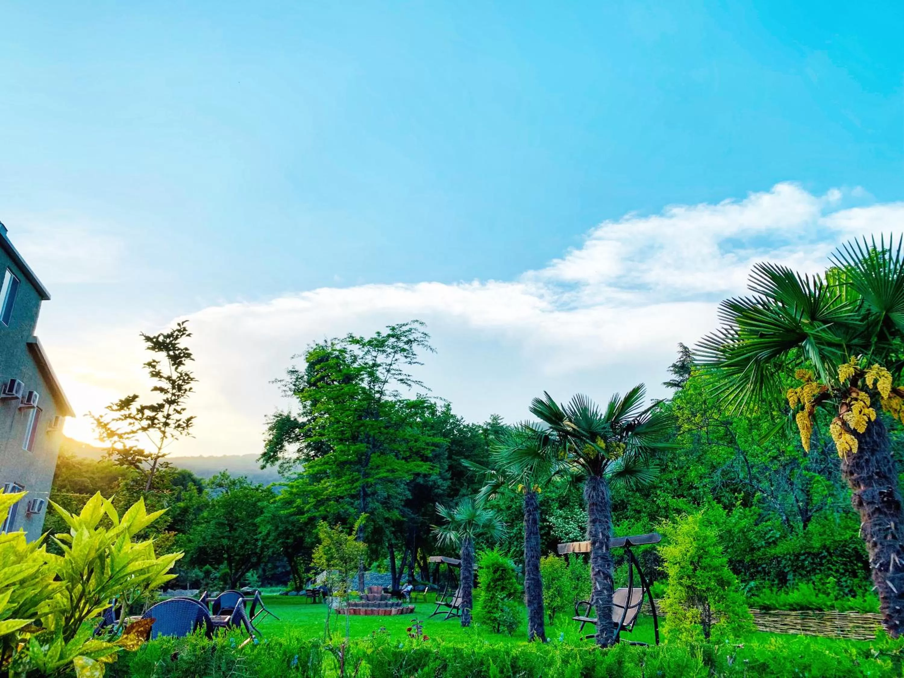 Garden in Royal Palace Hotel, Lagodekhi