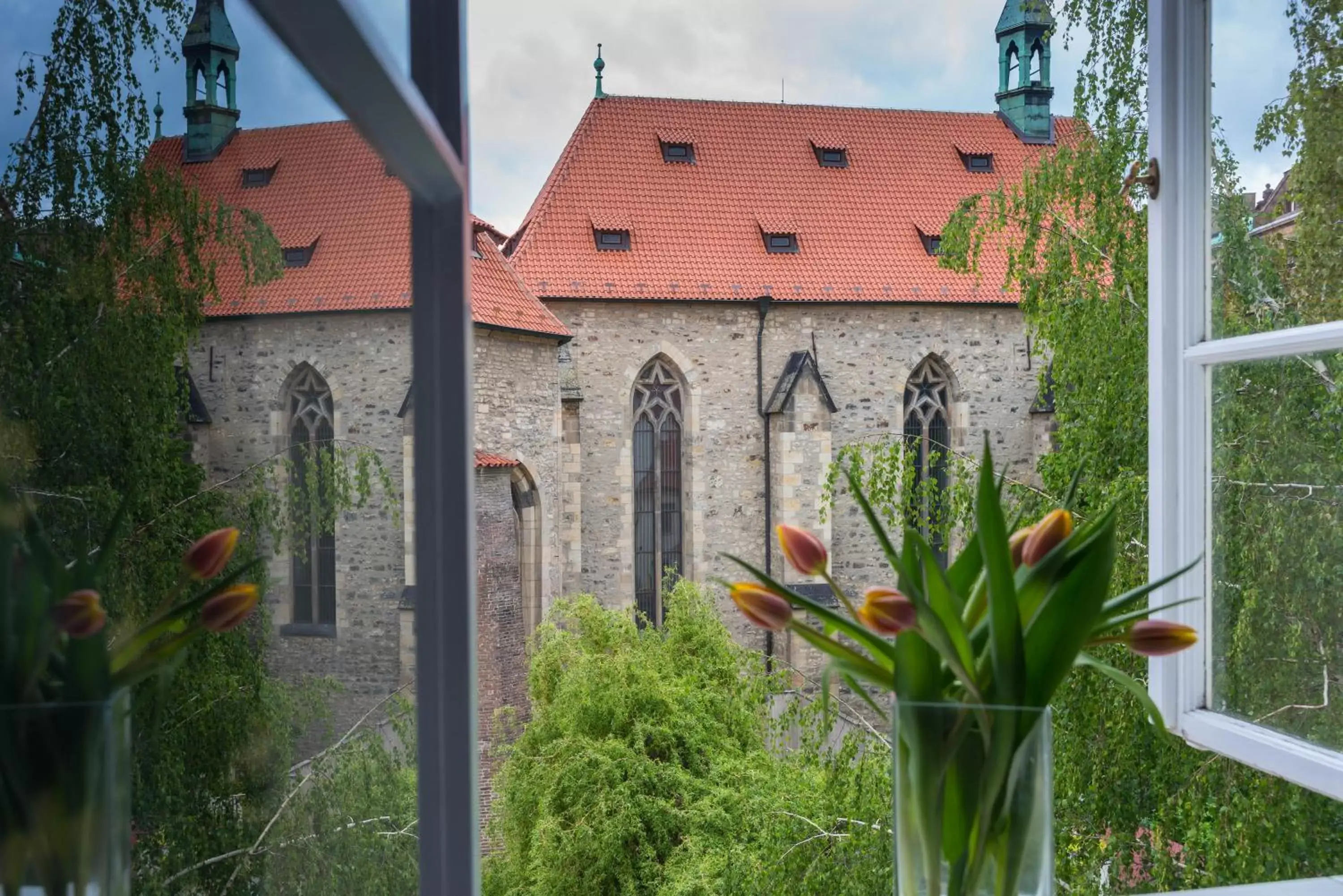 Garden view, Property Building in Monastery Garden Prague