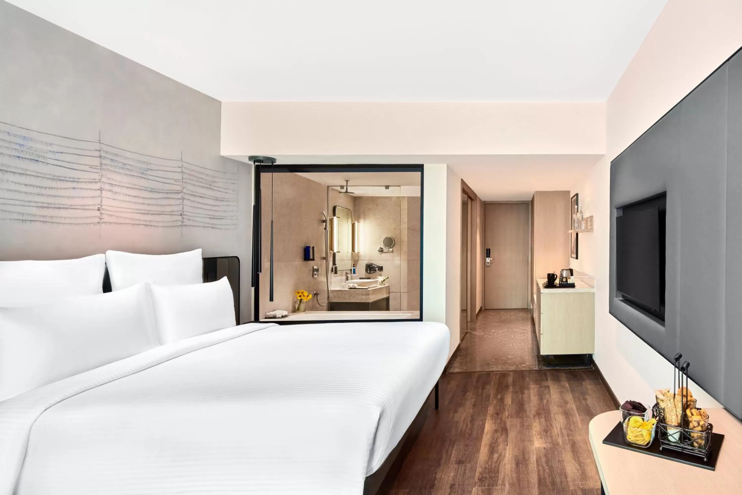 Bedroom, Bed in Novotel Mumbai International Airport
