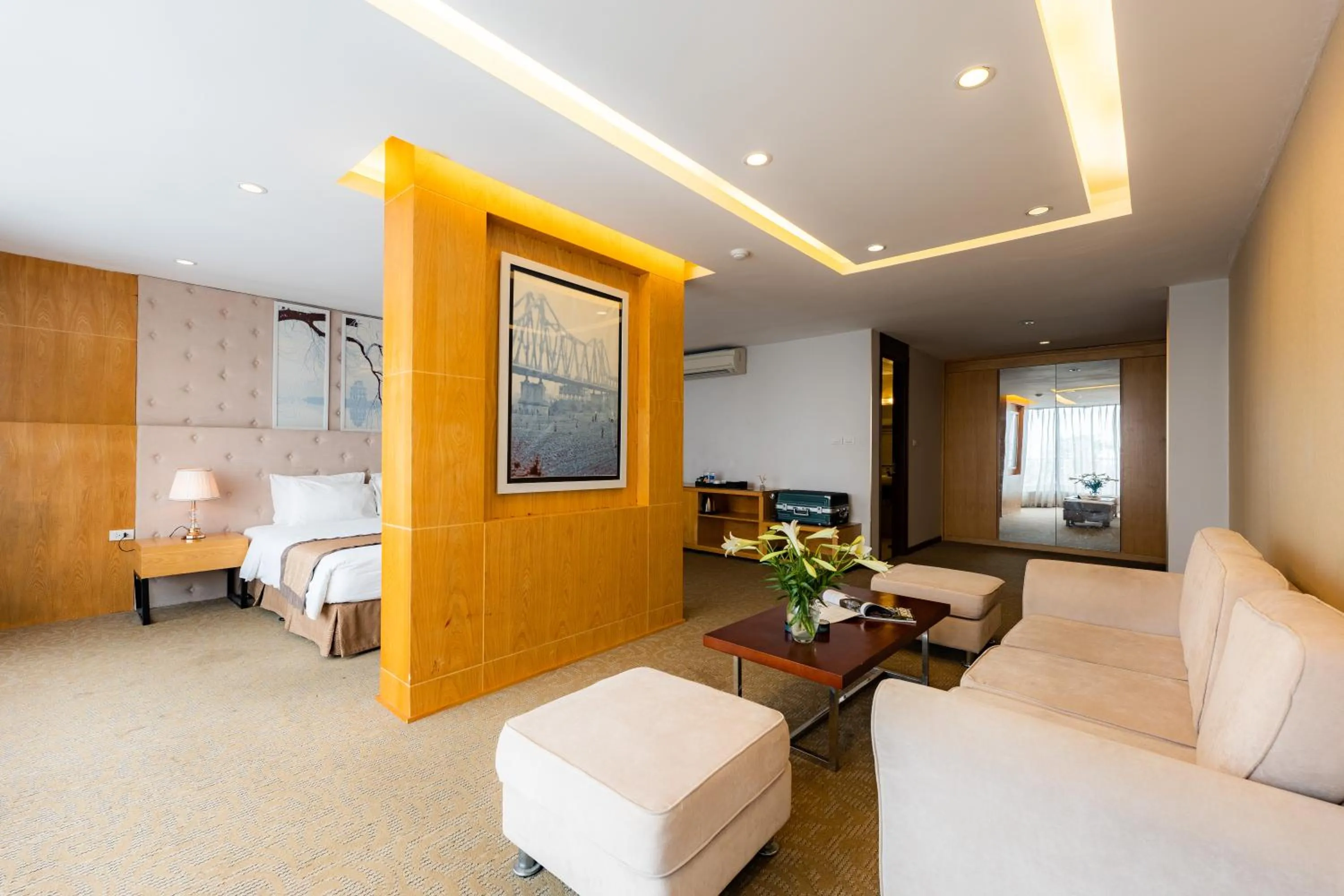 Bed in Riverside Hanoi Hotel