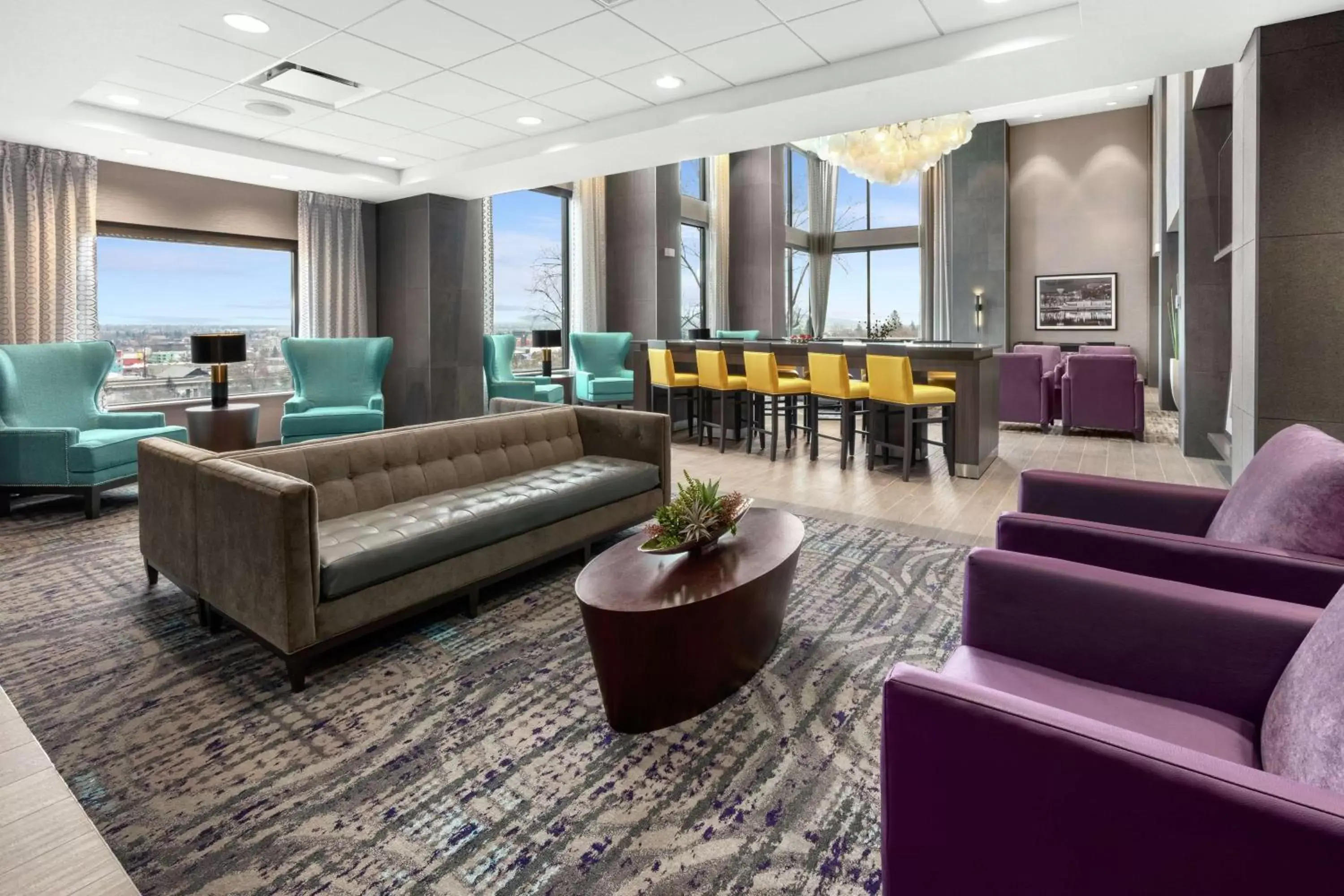Lobby or reception in Hampton Inn & Suites Spokane Downtown-South