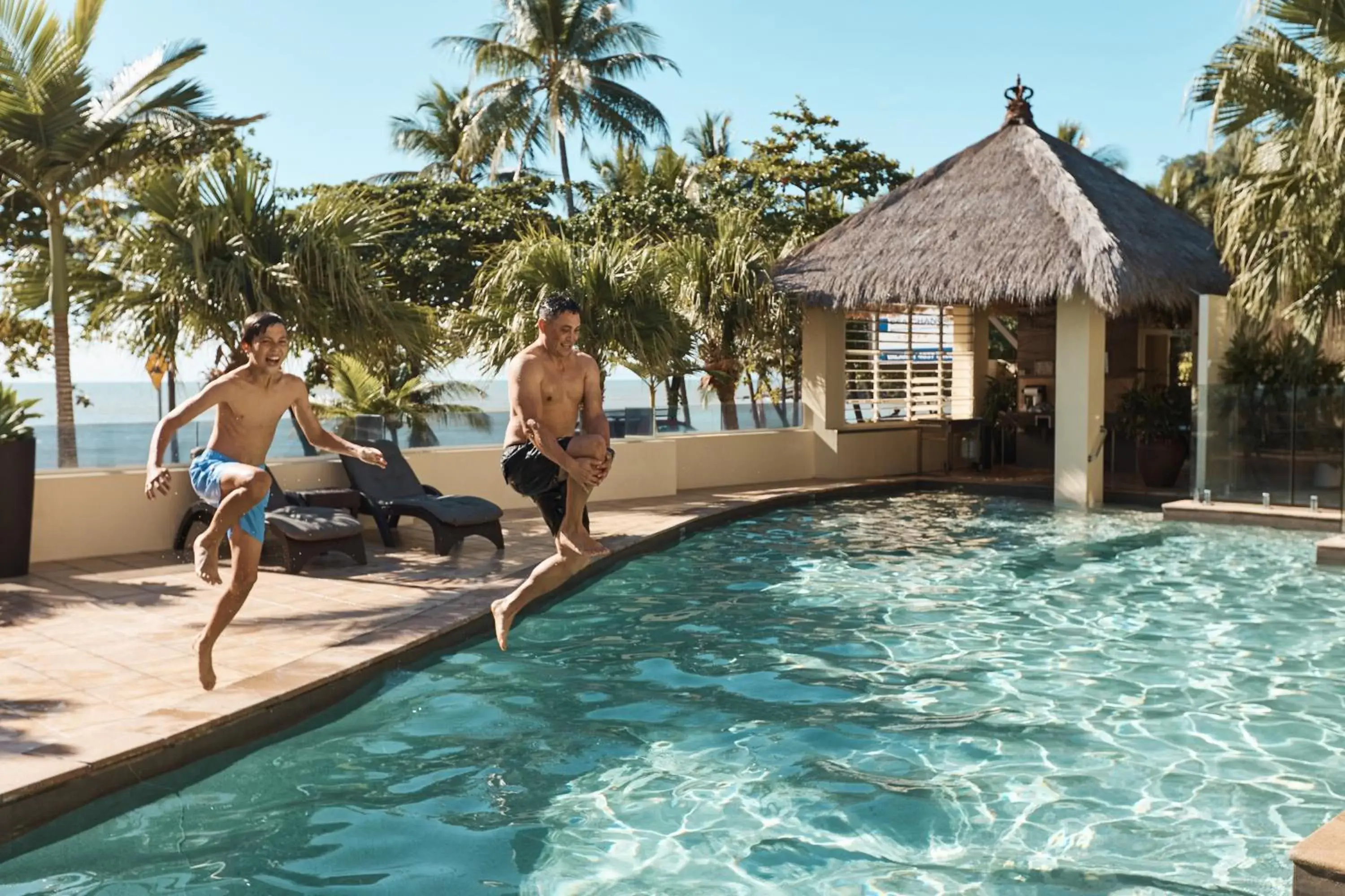 People, Swimming Pool in Sea Change Beachfront Apartments