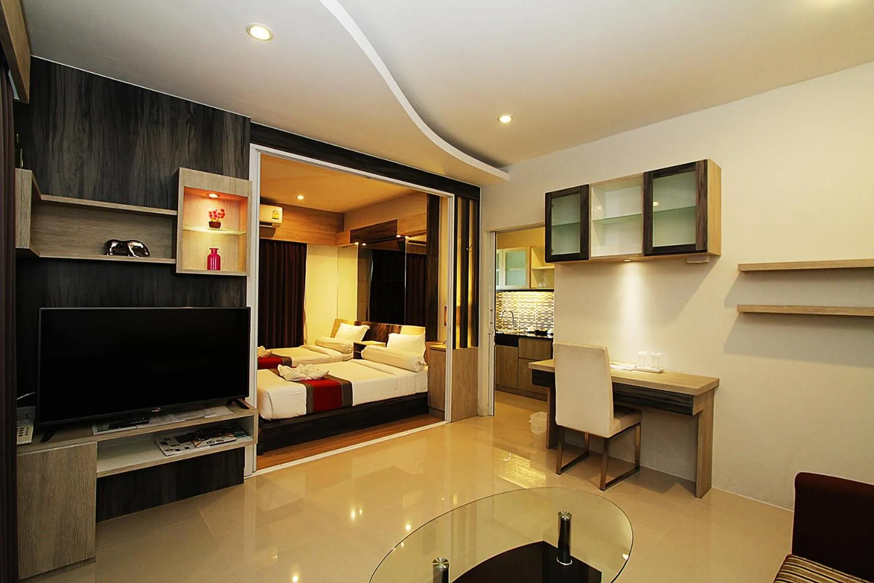 Bed in The Contrast i Hotel