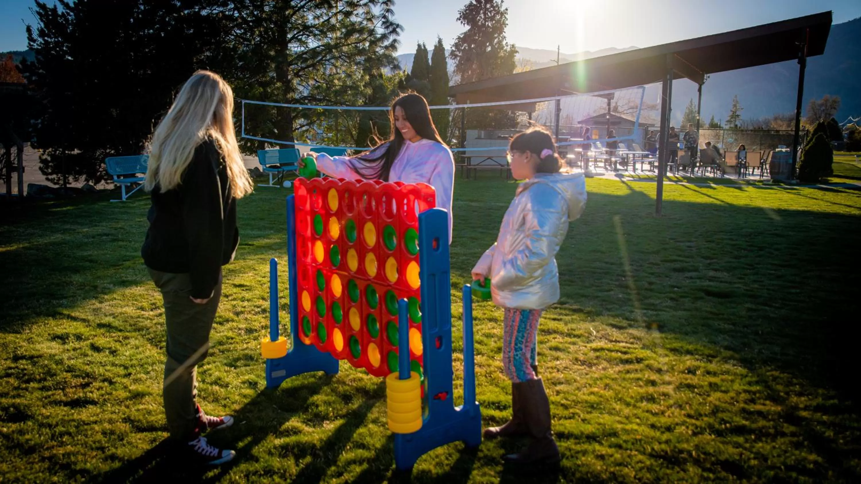 Children in Mountain View Lodge